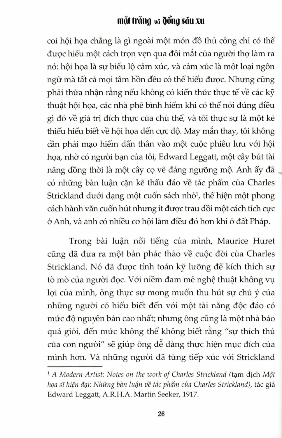 mặt trăng và đồng sáu xu