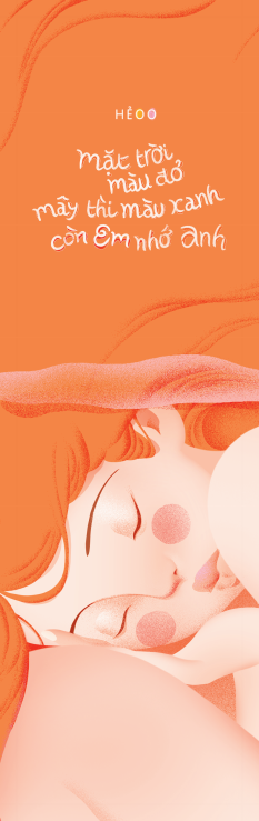 mặt trời màu đỏ, mây thì màu xanh, còn em nhớ anh - tặng kèm bookmark + 3 postcard