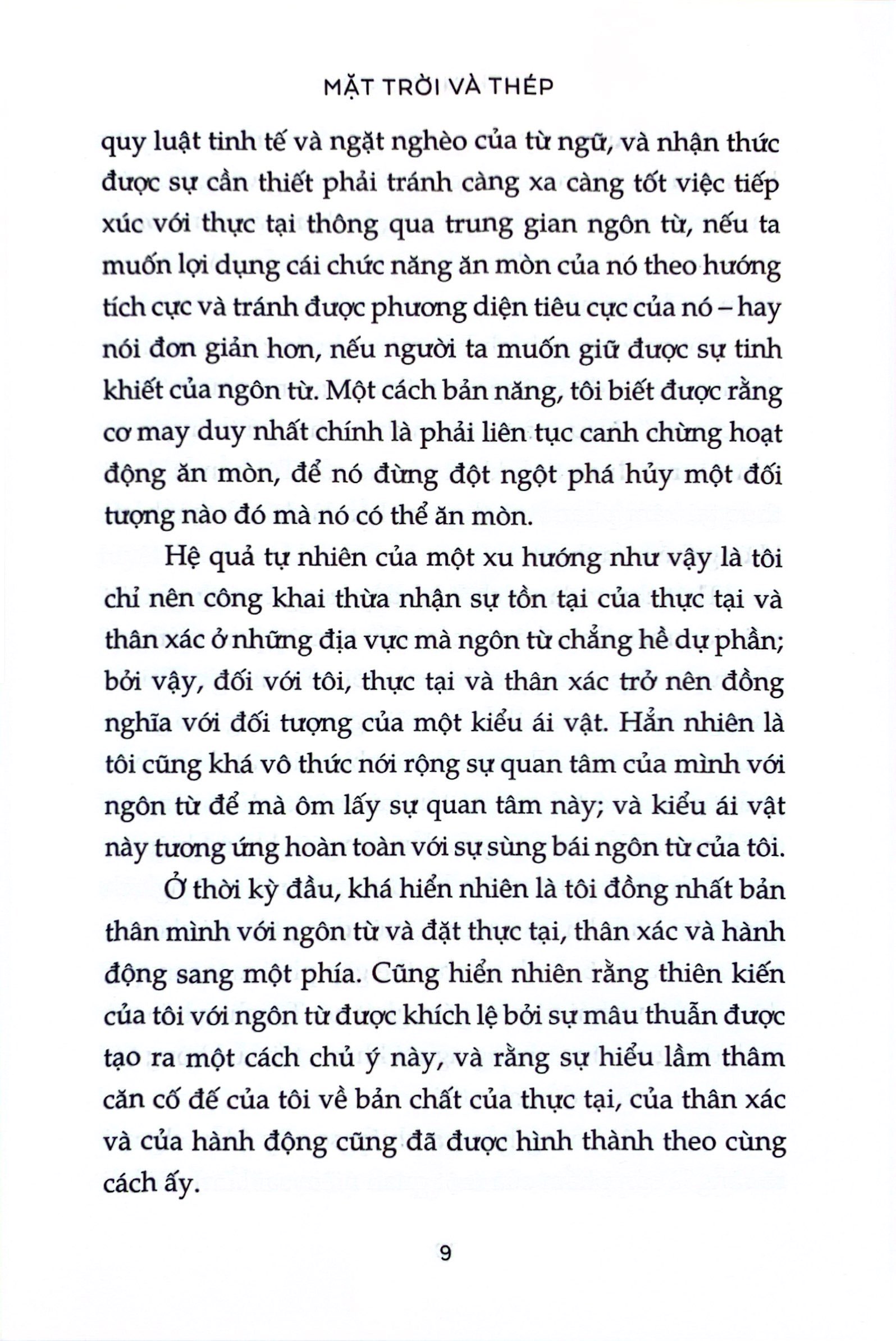 mặt trời và thép