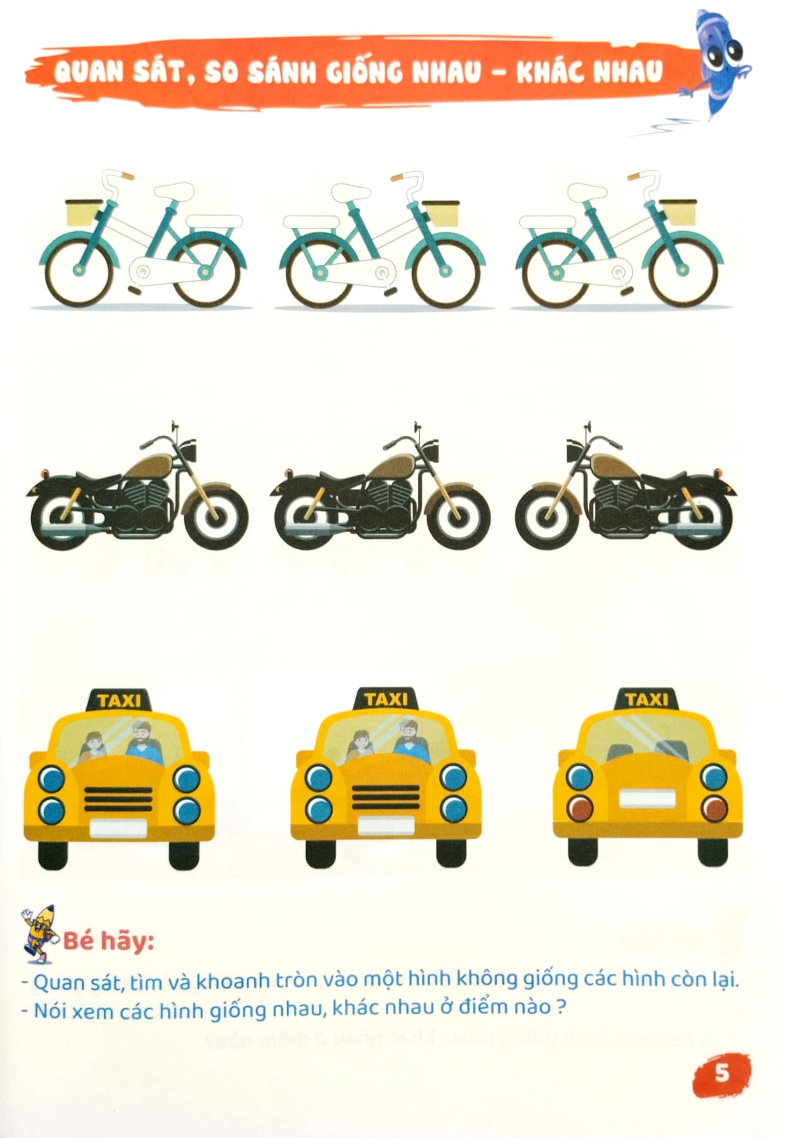 math kids toán tư duy (bé chuẩn bị vào lớp 1 biên soạn theo chương trình mới)