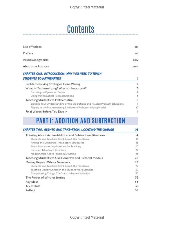 mathematize it!: going beyond key words to make sense of word problems, grades 3-5 (corwin mathematics series)
