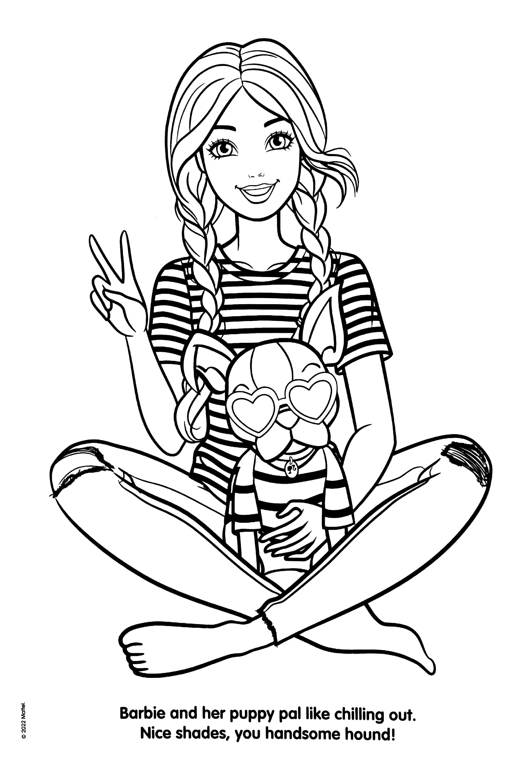 mattel barbie deluxe poster paint & color