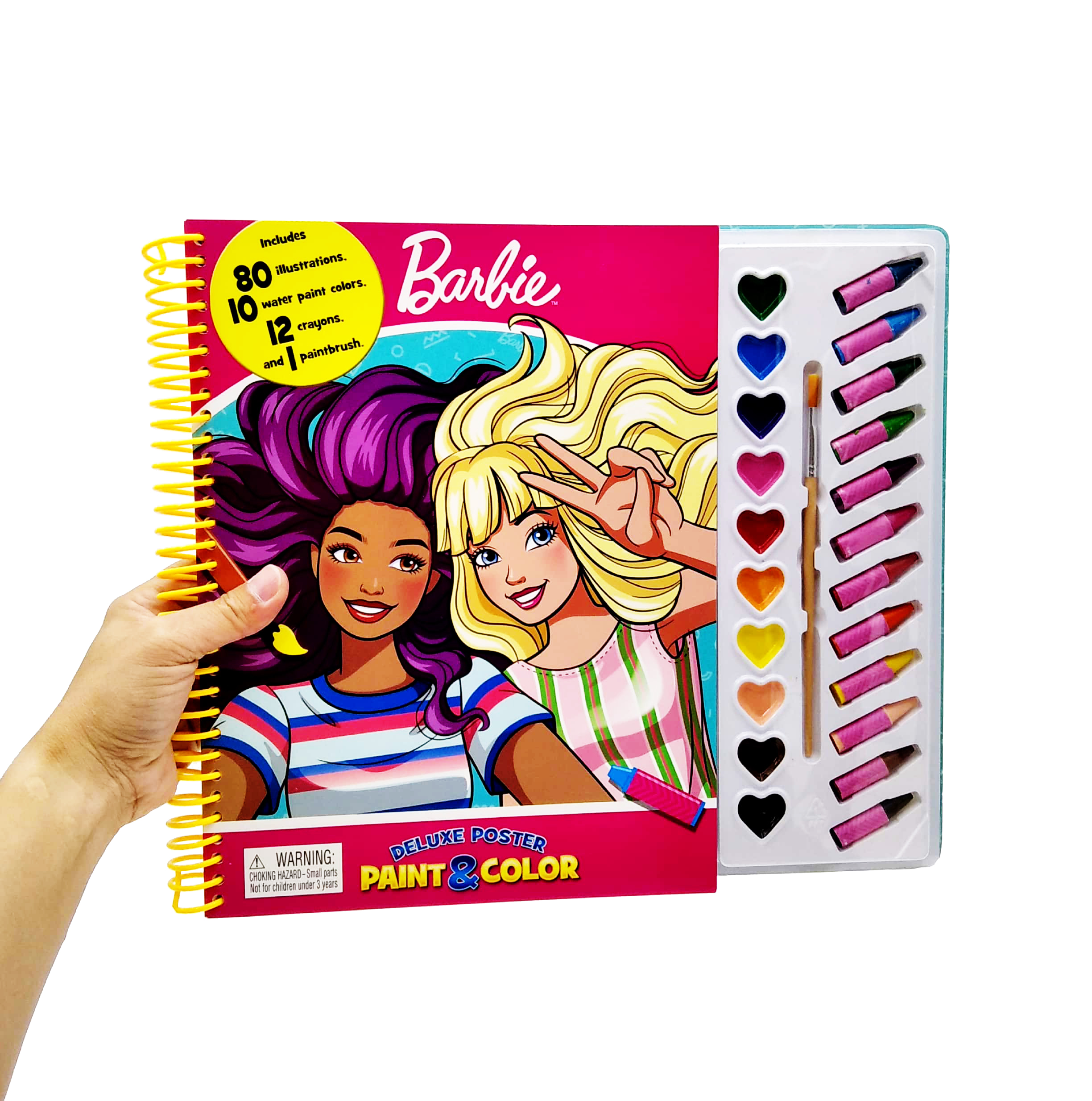 mattel barbie deluxe poster paint & color