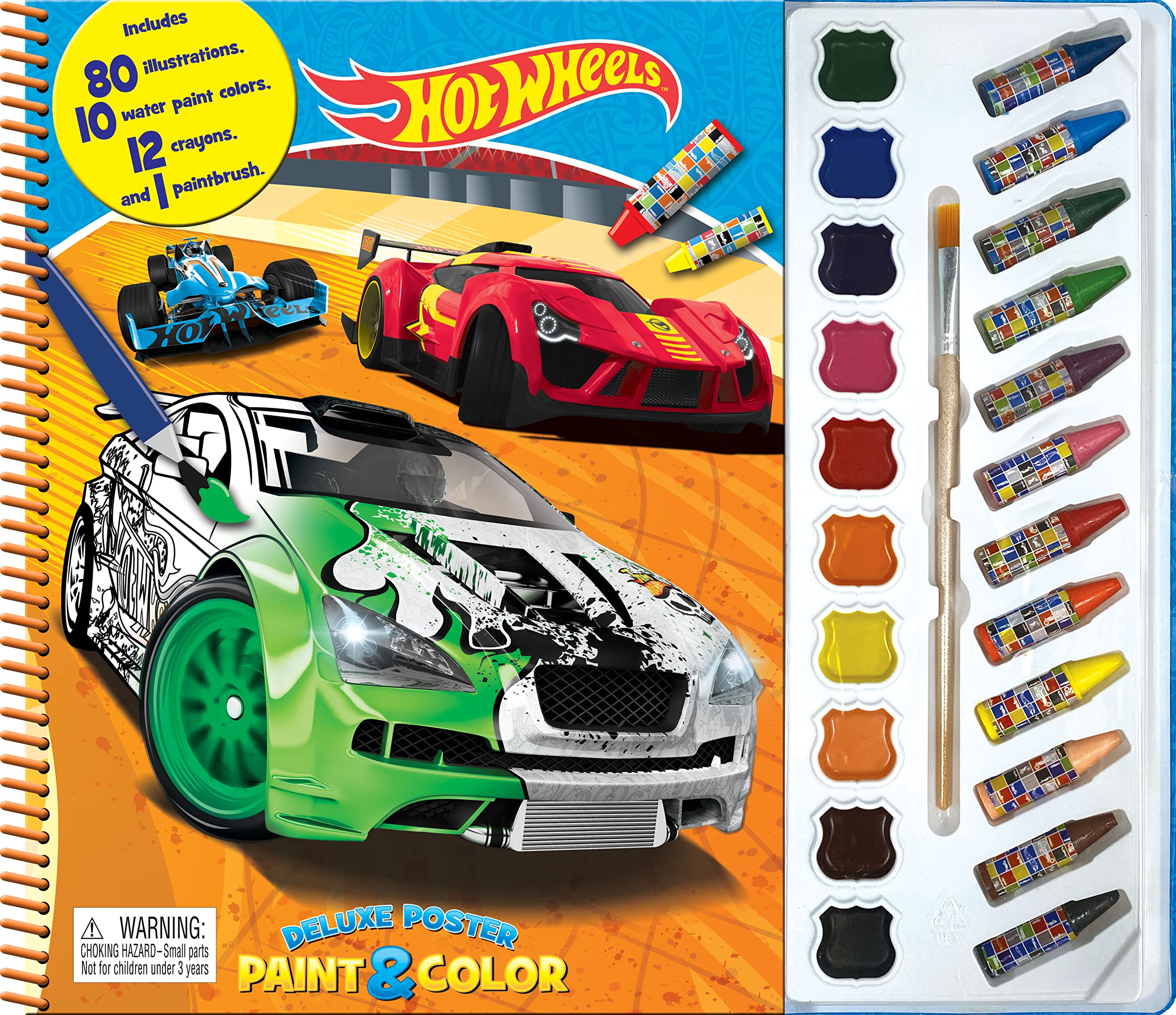 mattel hot wheels deluxe poster paint & color