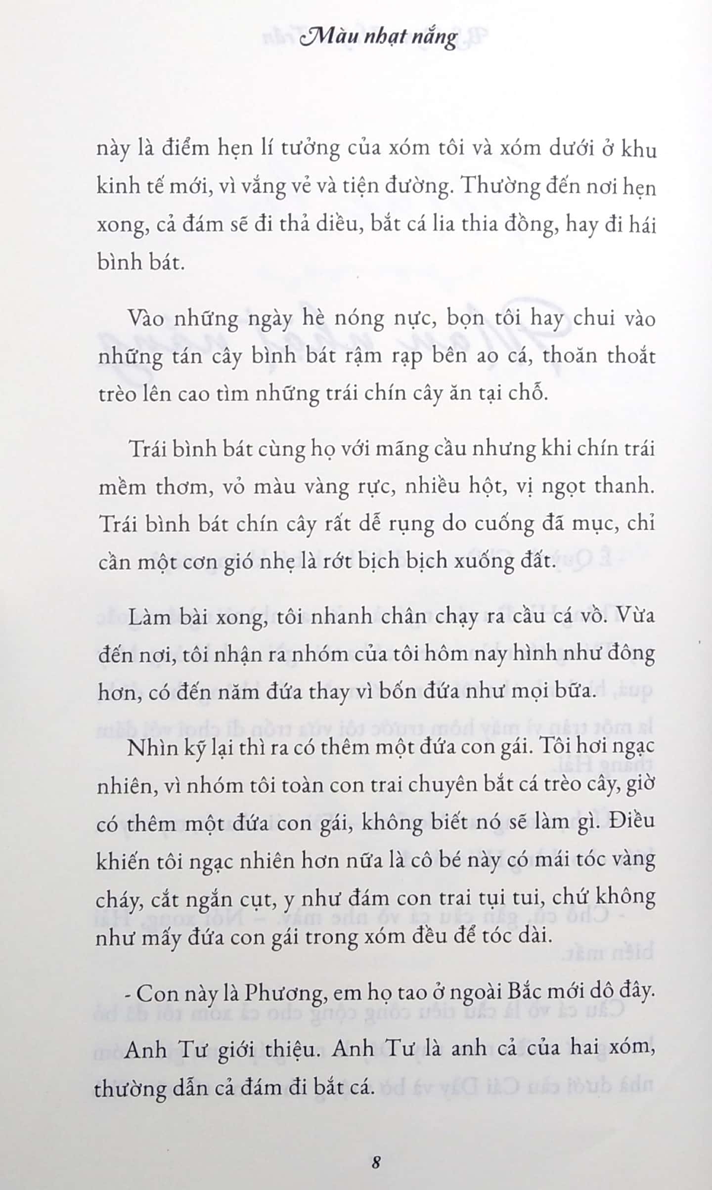 màu nhạt nắng