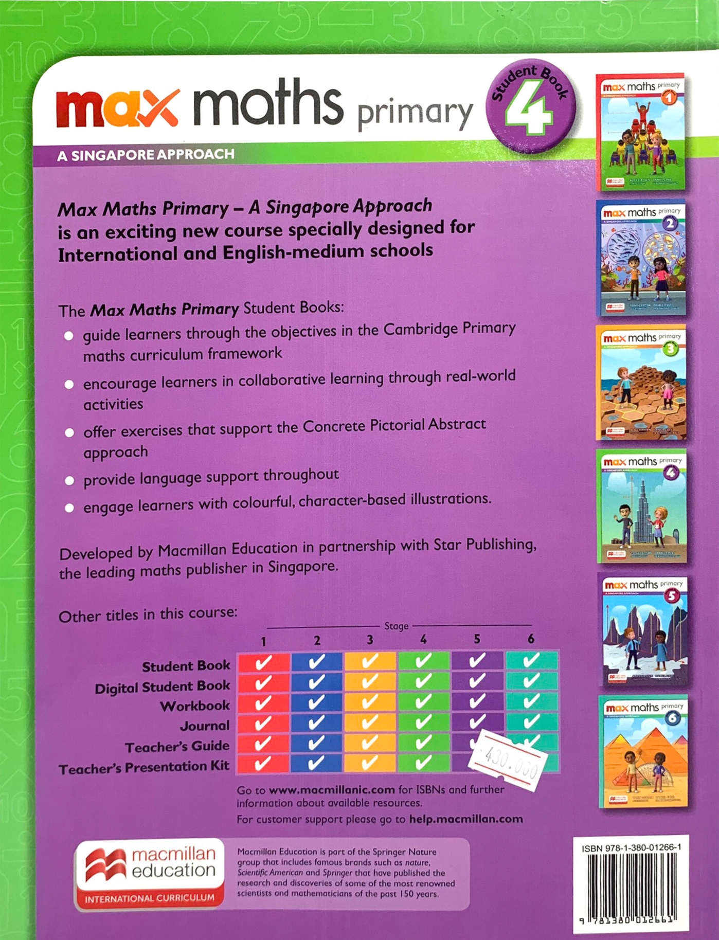 max maths primary a singapore approach grade 4 student book