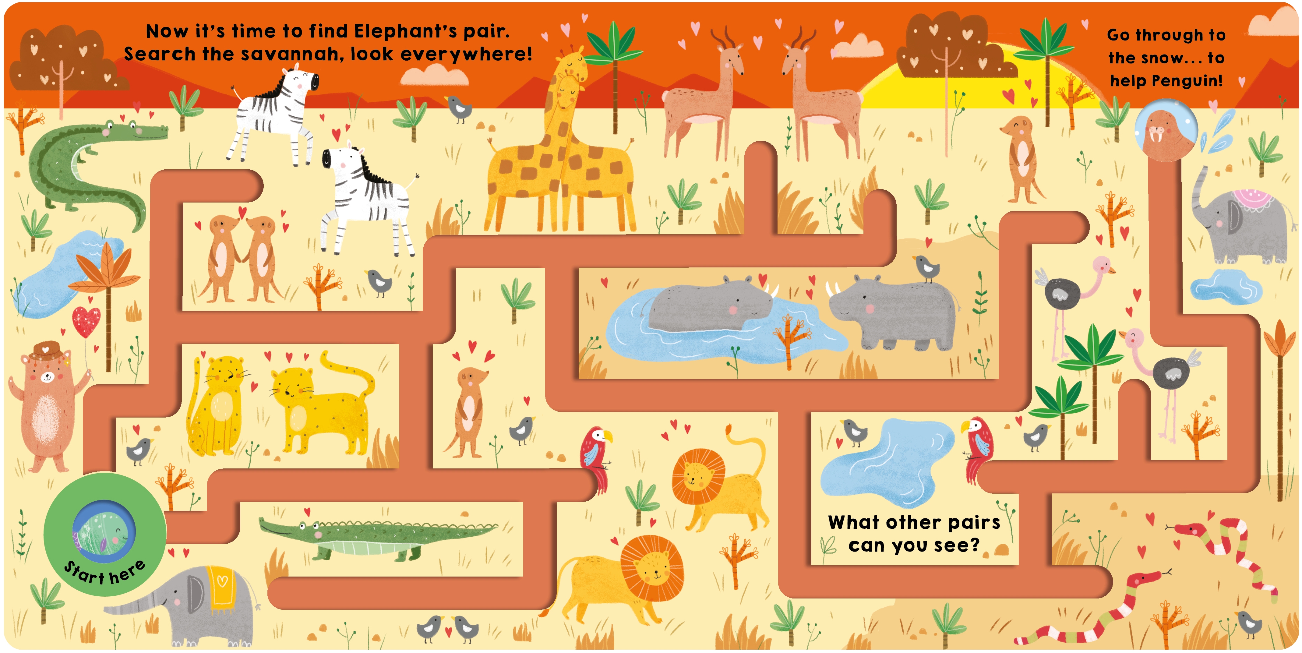 maze book: follow my heart