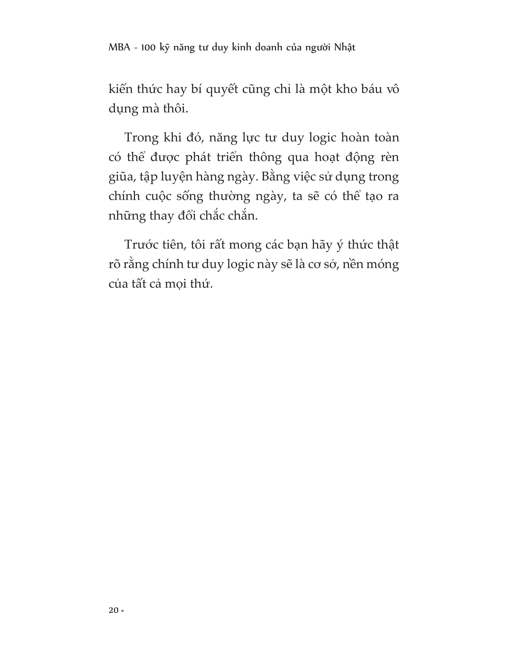 mba - 100 kỹ năng tư duy kinh doanh của người nhật