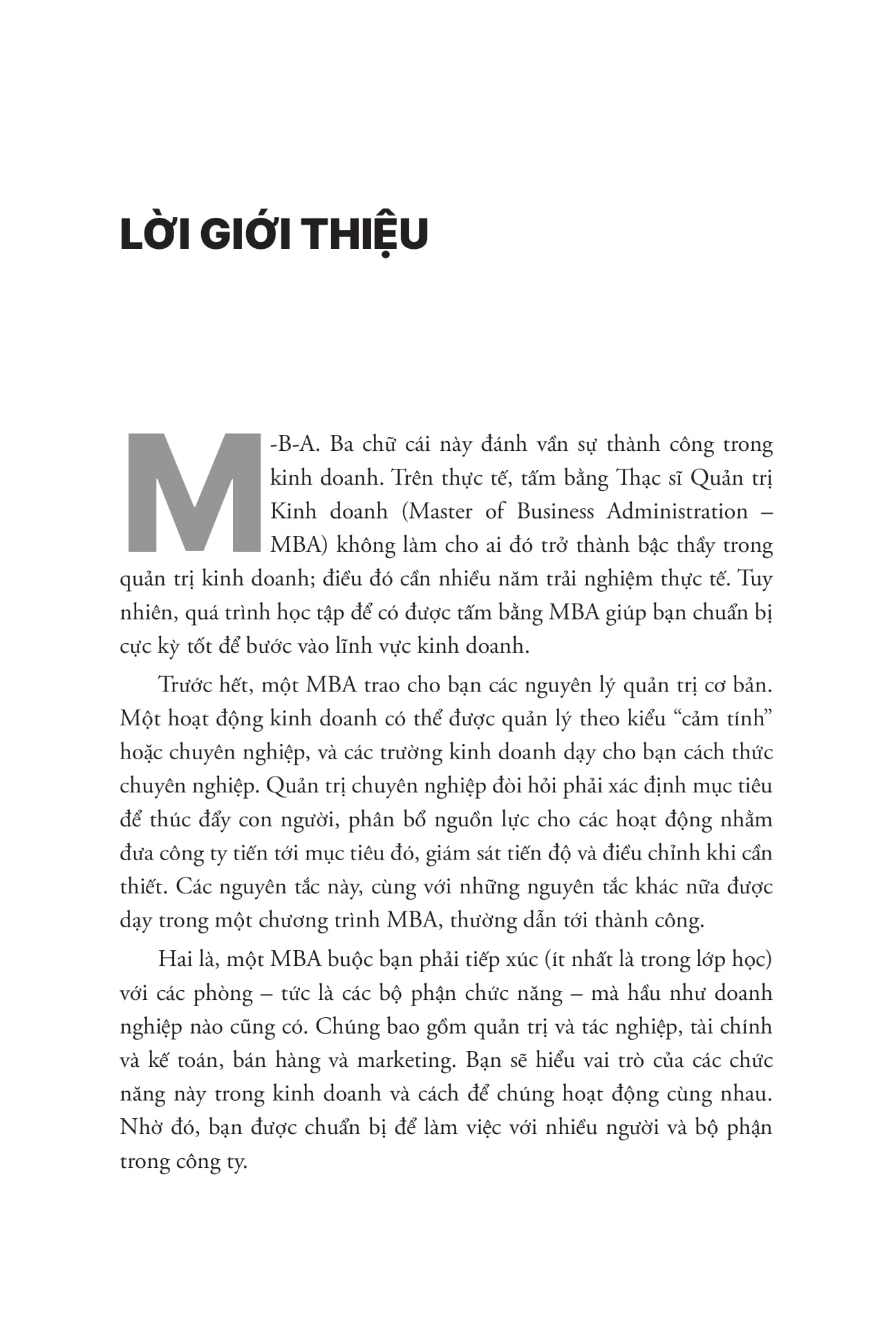 mba cơ bản - khóa học quản trị kinh doanh cấp tốc cho người bận rộn