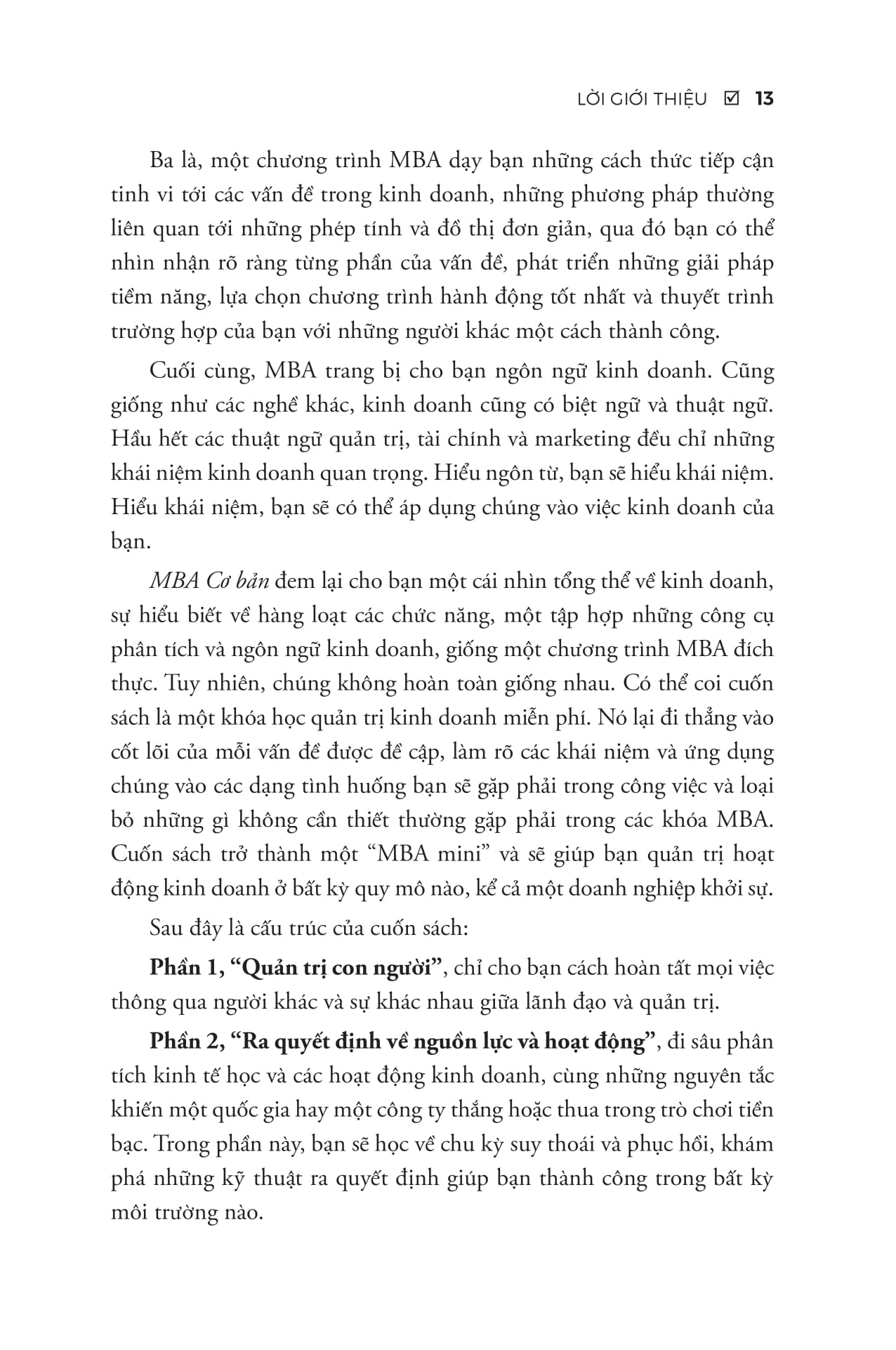 mba cơ bản - khóa học quản trị kinh doanh cấp tốc cho người bận rộn