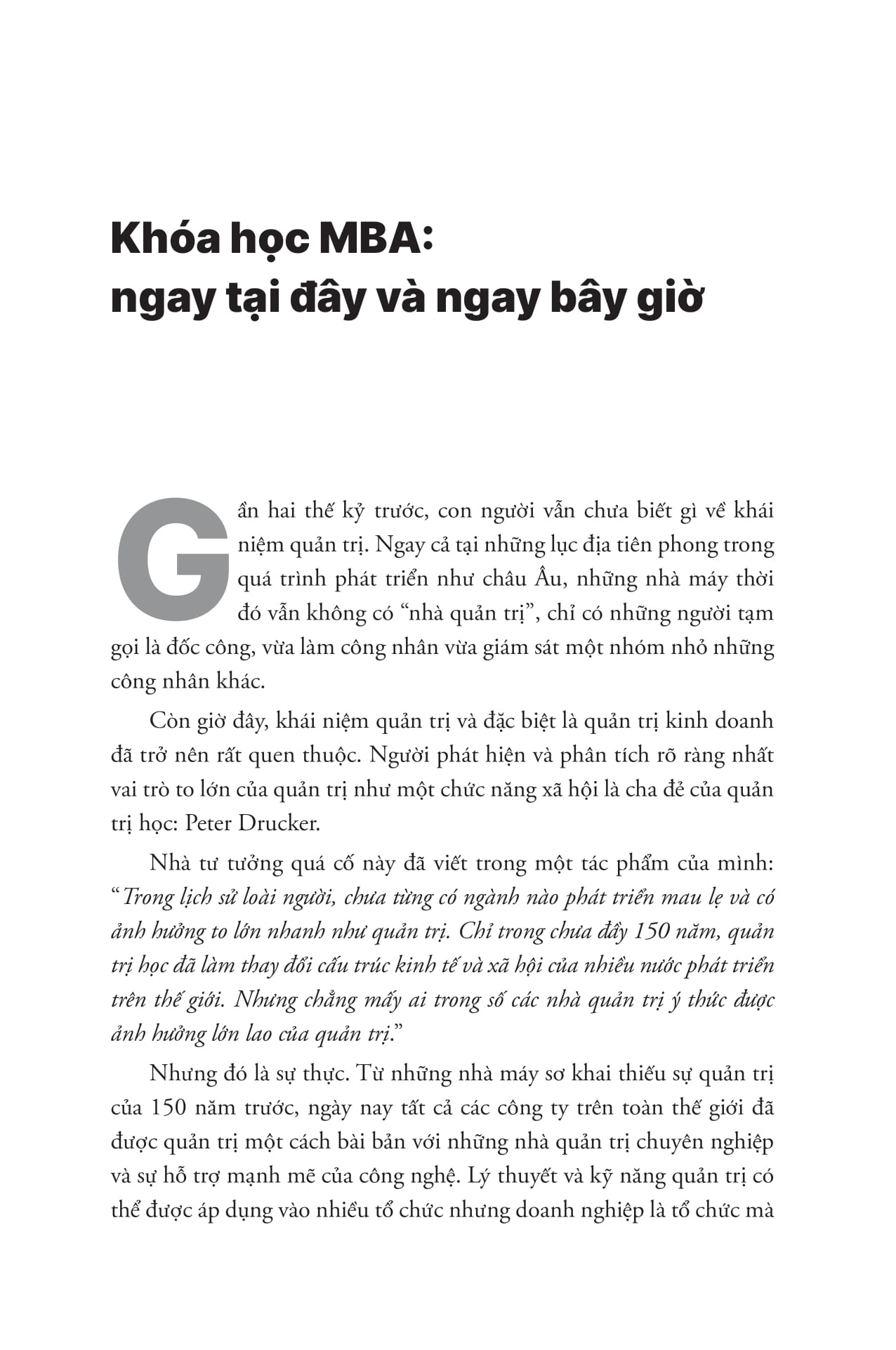 mba cơ bản - khóa học quản trị kinh doanh cấp tốc cho người bận rộn