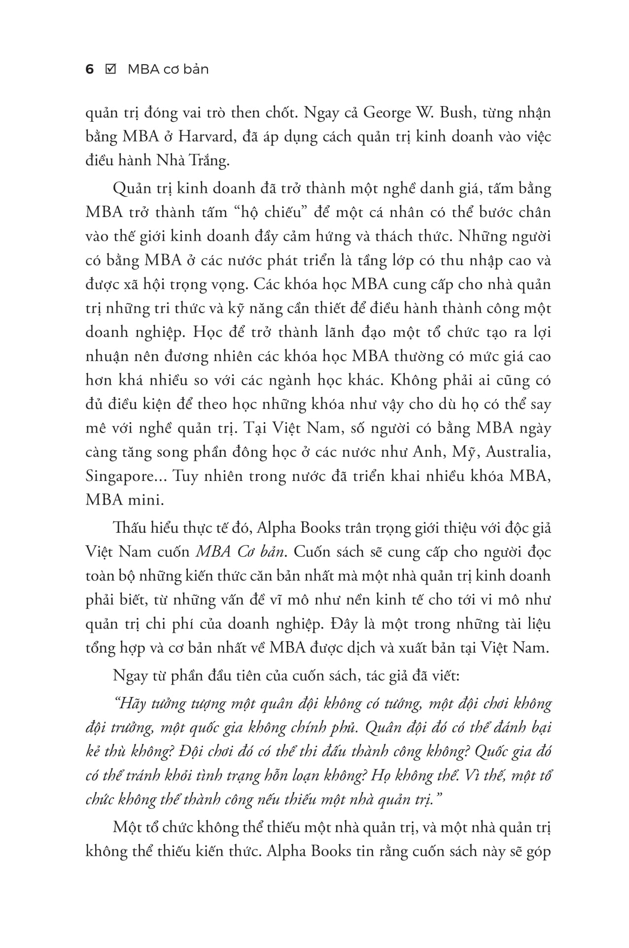 mba cơ bản - khóa học quản trị kinh doanh cấp tốc cho người bận rộn