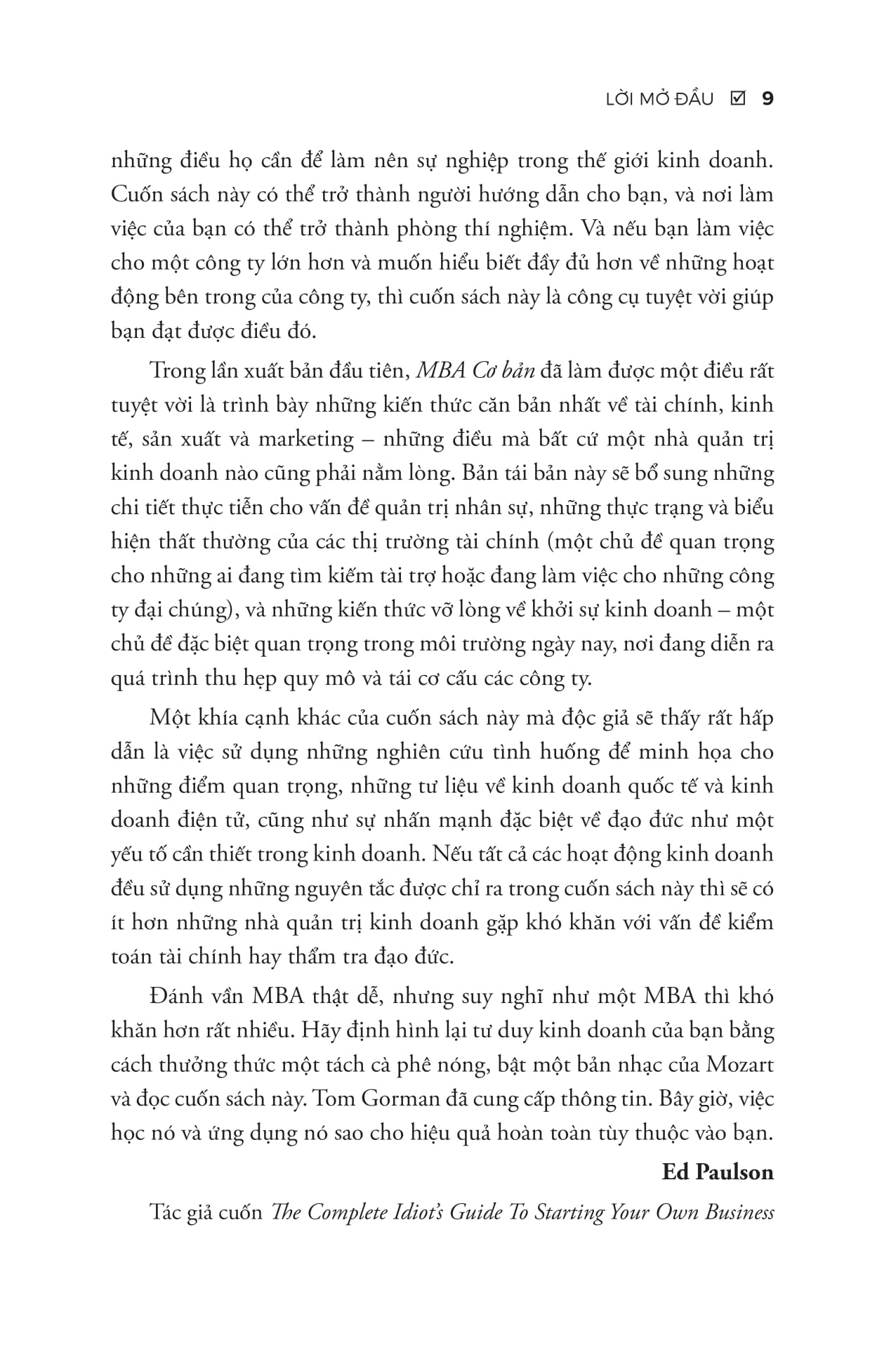 mba cơ bản - khóa học quản trị kinh doanh cấp tốc cho người bận rộn