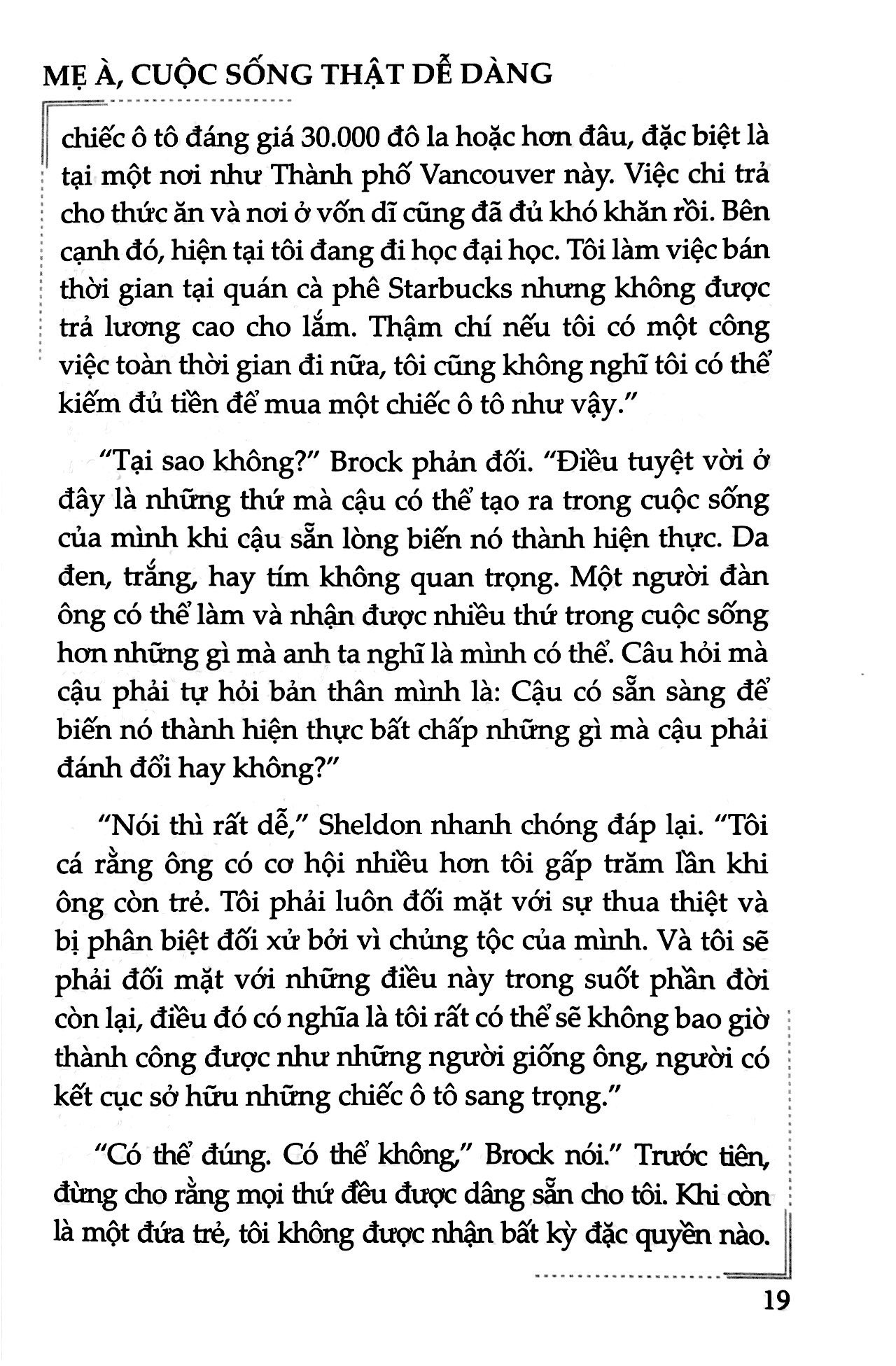 mẹ à, cuộc sống thật dễ dàng