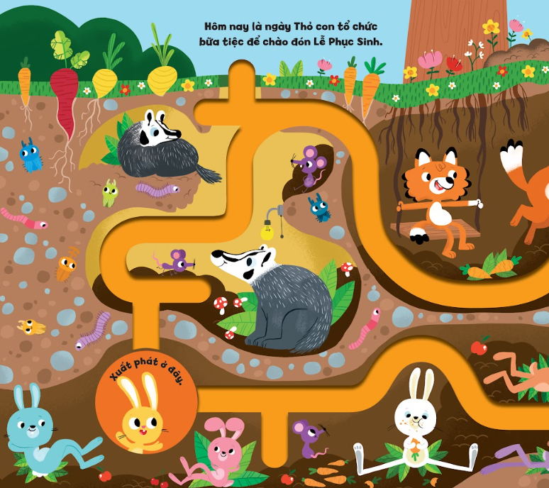 mê cung diệu kì - lễ phục sinh - bìa cứng