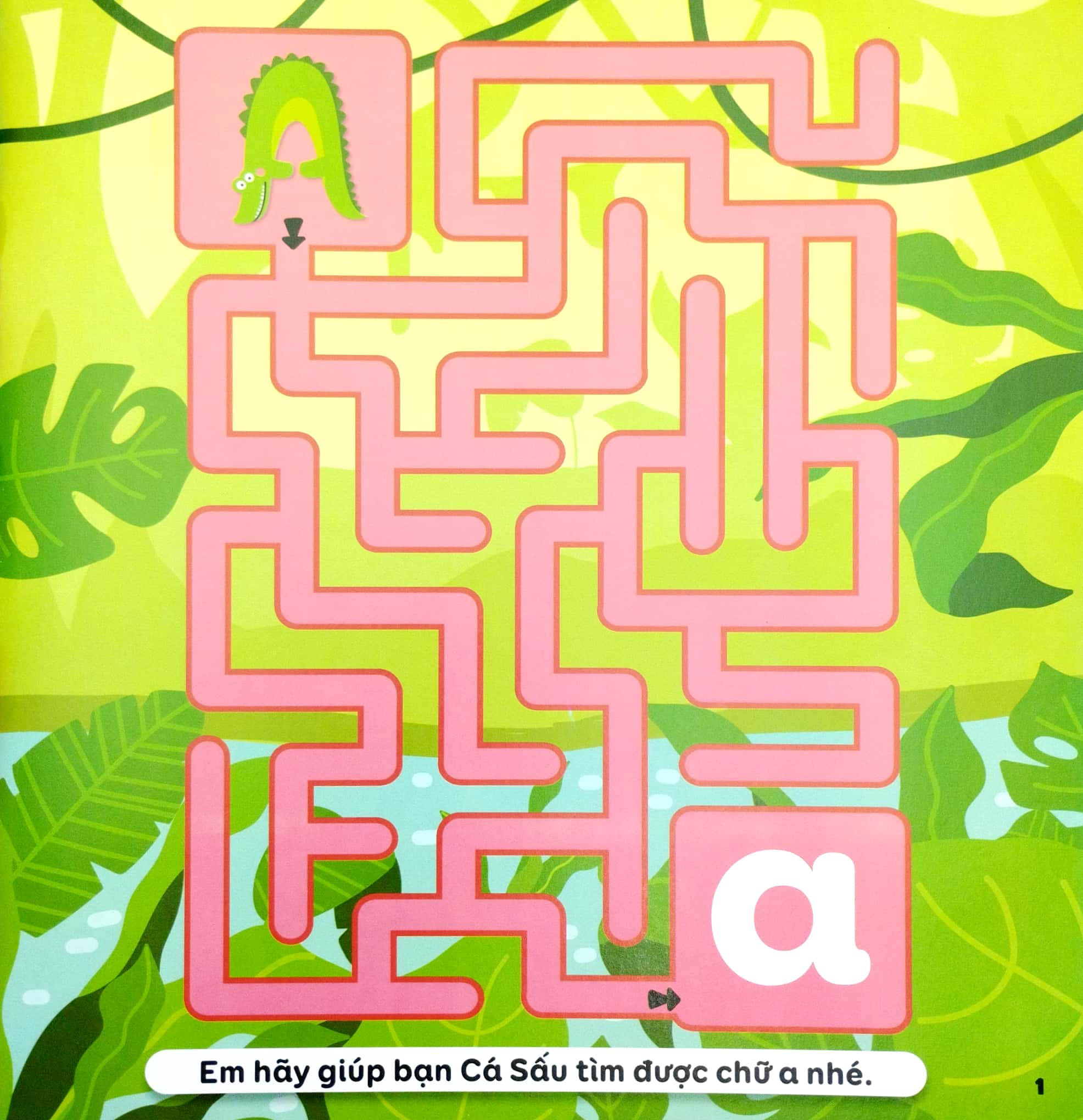 mê cung thông minh - rèn khả năng tập trung cho trẻ - chữ cái (từ 4-10 tuổi)