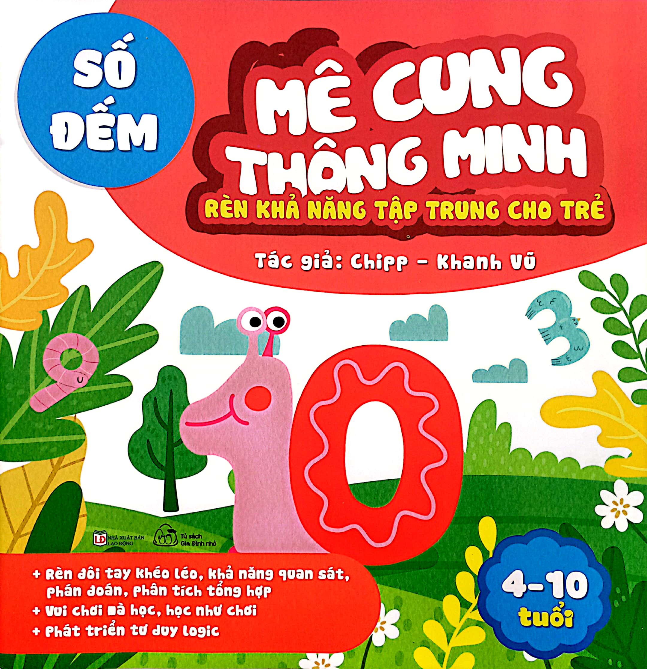 mê cung thông minh - rèn khả năng tập trung cho trẻ - số đếm (từ 4-10 tuổi)