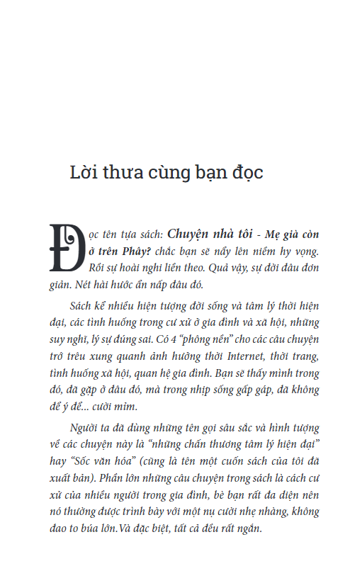 mẹ già còn ở trên phây - chuyện nhà tôi