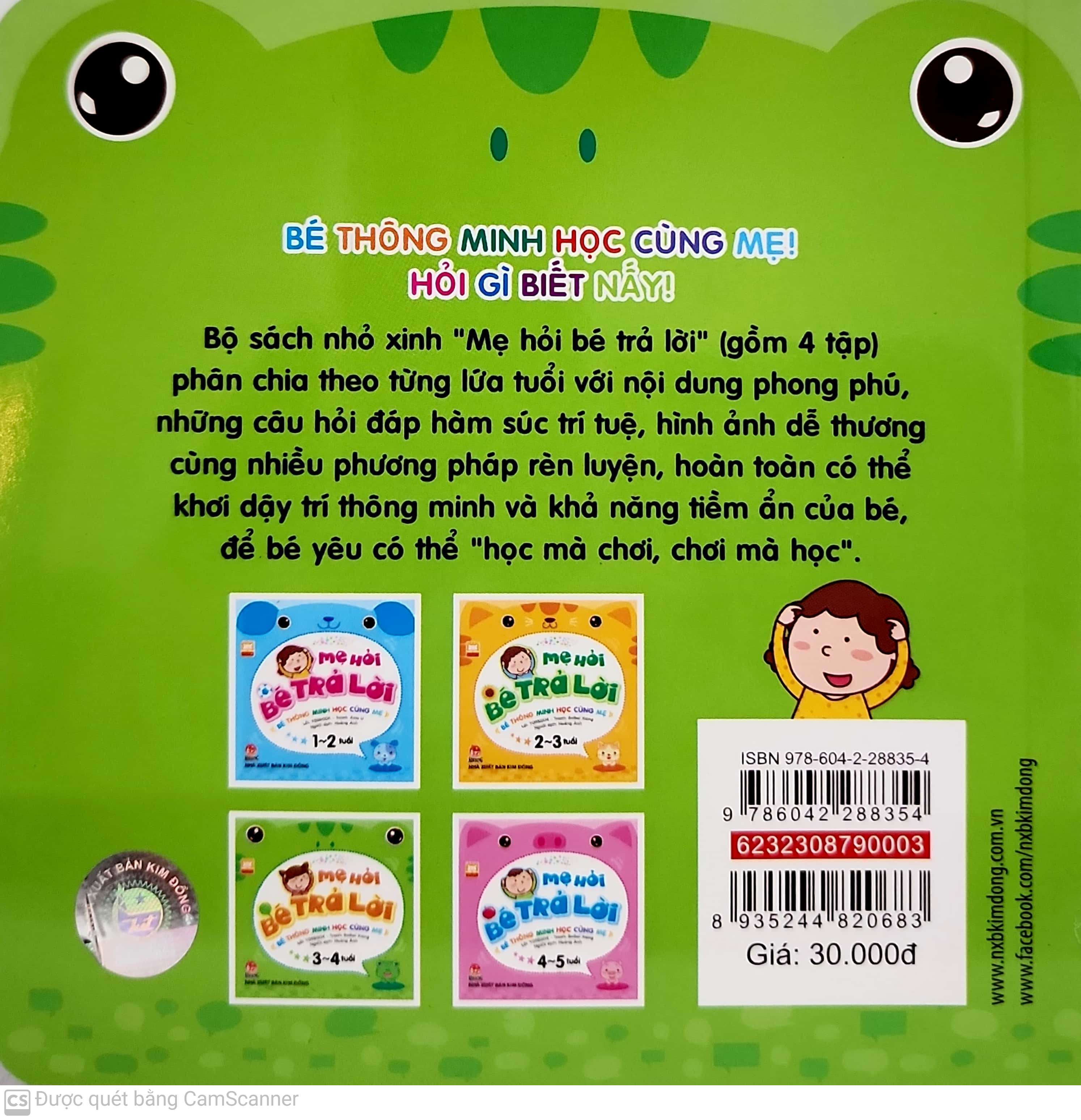 mẹ hỏi bé trả lời 3-4 tuổi (tái bản 2019)
