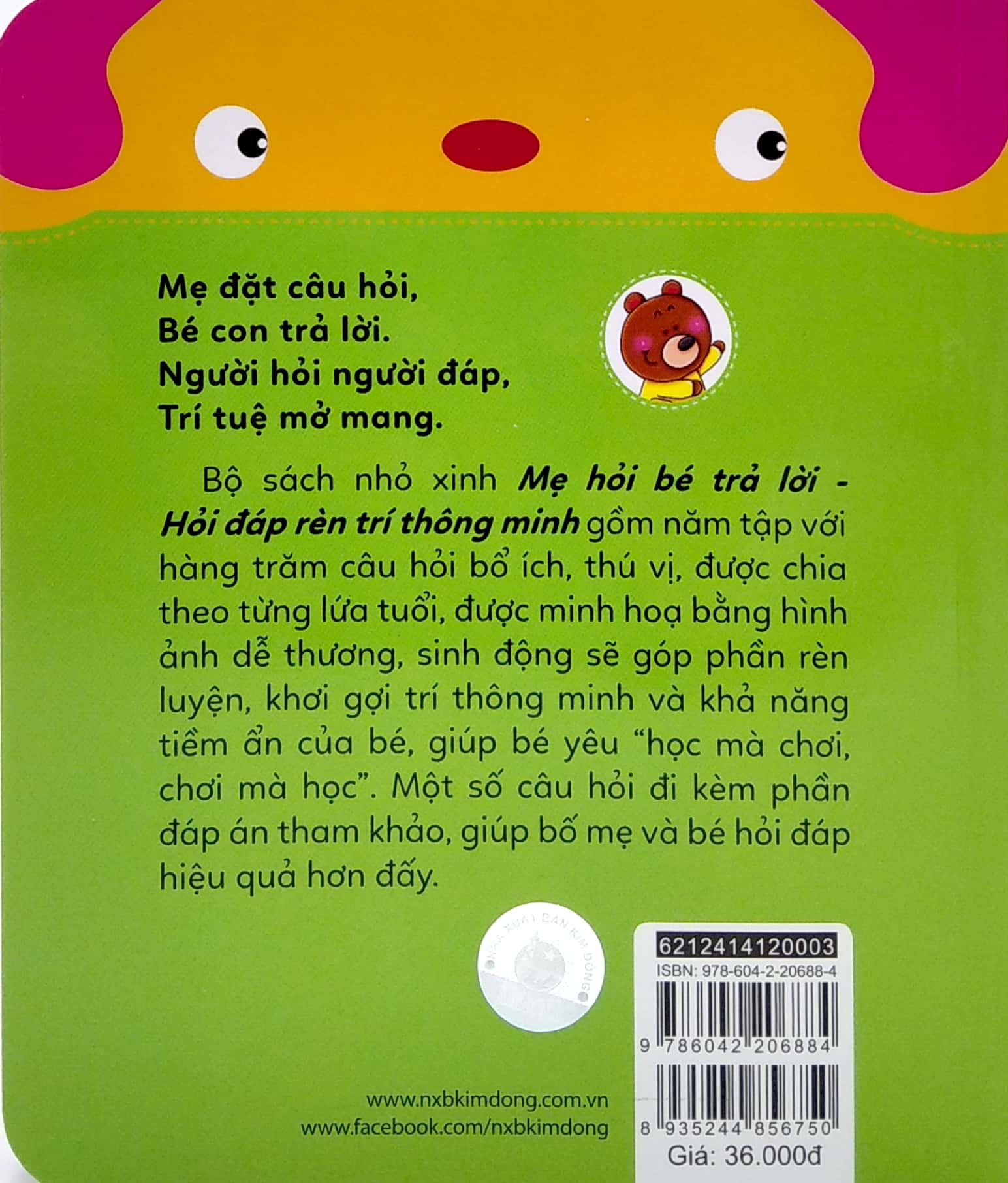 mẹ hỏi bé trả lời - hỏi đáp rèn trí thông minh (3-4 tuổi) (tái bản 2021)