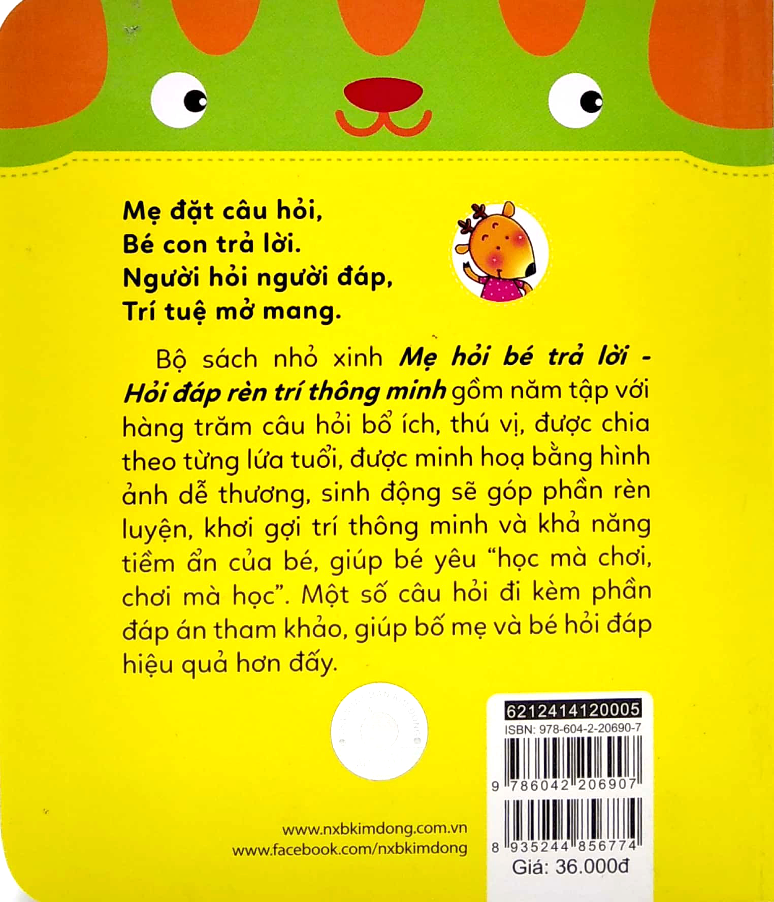 mẹ hỏi bé trả lời - hỏi đáp rèn trí thông minh (5-6 tuổi) (tái bản 2021)