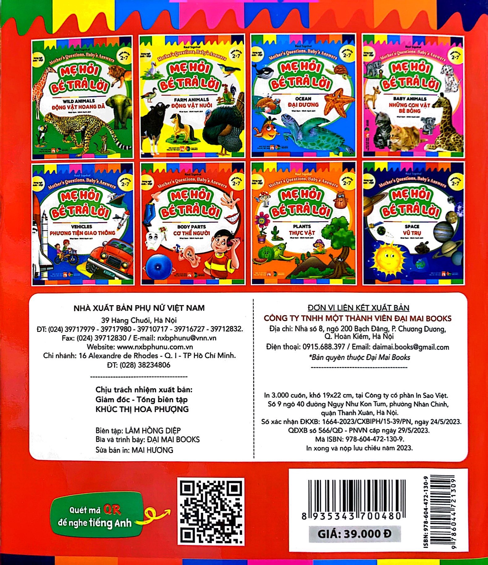 mẹ hỏi bé trả lời - song ngữ anh-việt - body parts - cơ thể người (dành cho trẻ từ 2-7 tuổi)