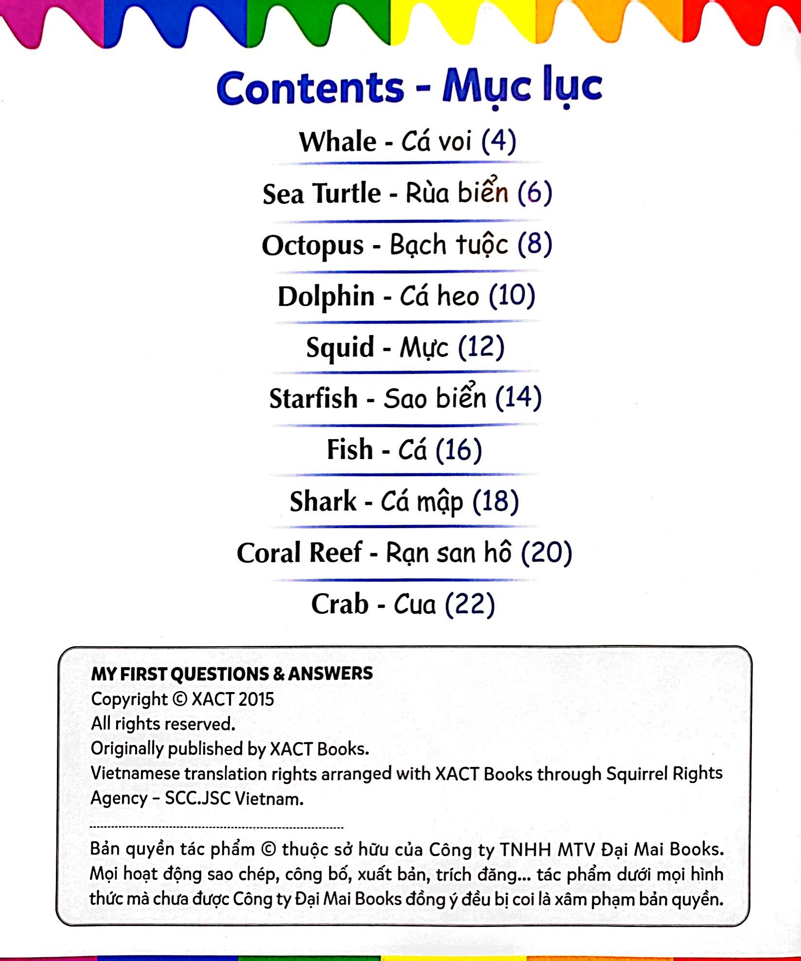 mẹ hỏi bé trả lời - song ngữ anh-việt - ocean - đại dương (dành cho trẻ từ 2-7 tuổi)