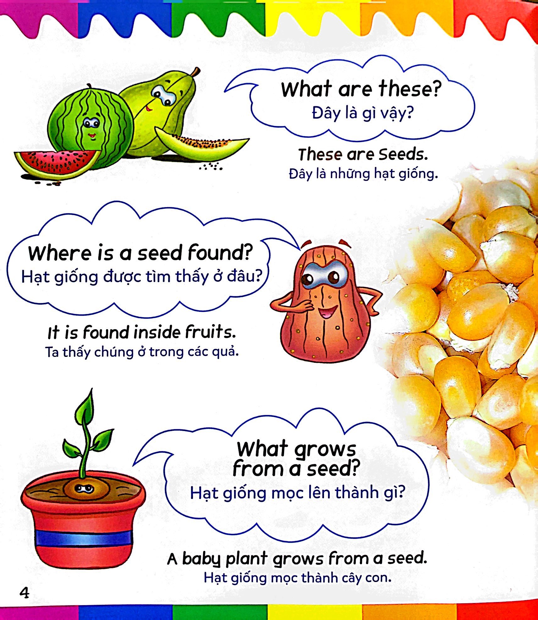 mẹ hỏi bé trả lời - song ngữ anh-việt - plants - thực vật (dành cho trẻ từ 2-7 tuổi)