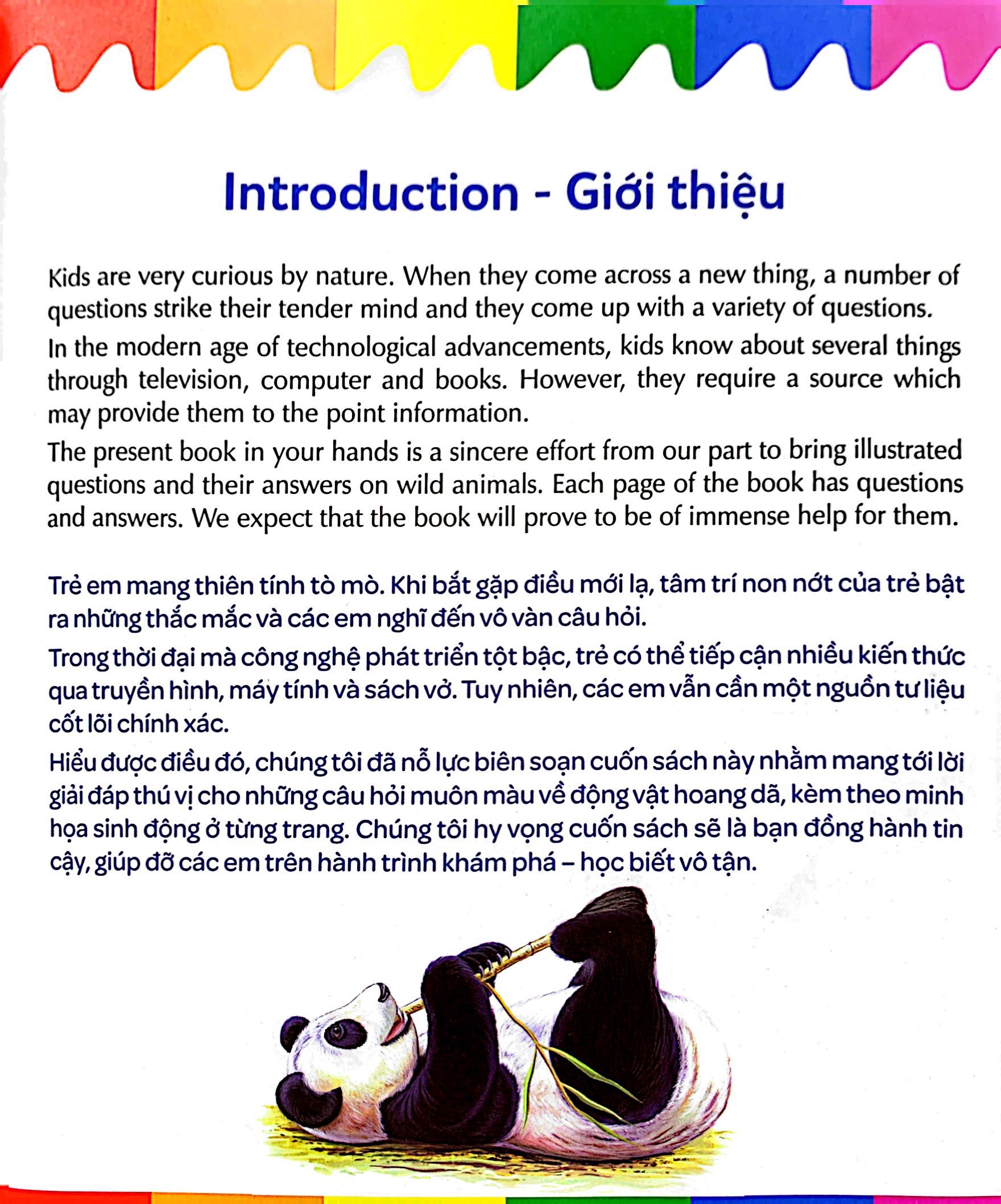 mẹ hỏi bé trả lời - song ngữ anh-việt - wild animals - động vật hoang dã (dành cho trẻ từ 2-7 tuổi)