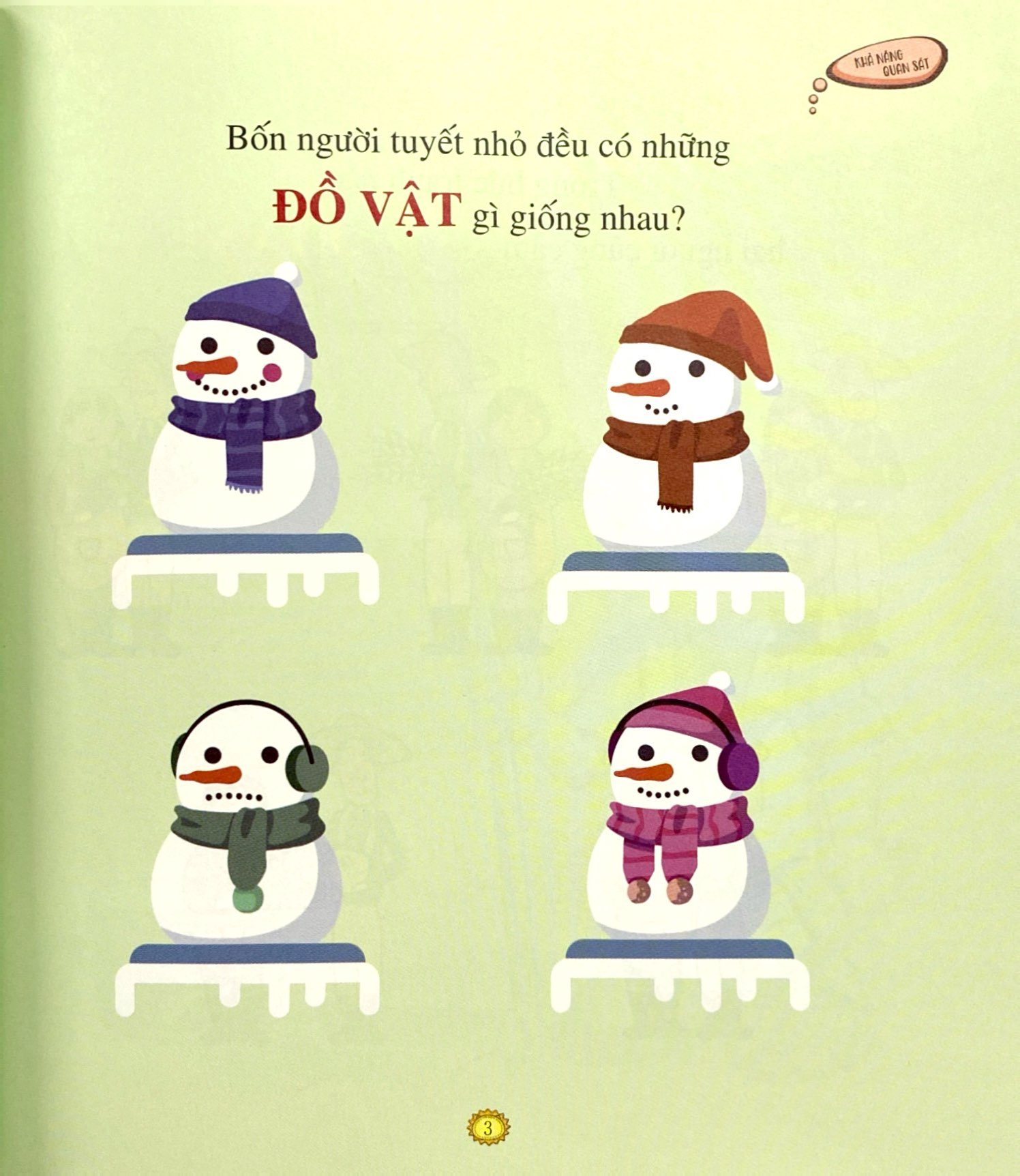 mẹ hỏi con trả lời - khả năng quan sát