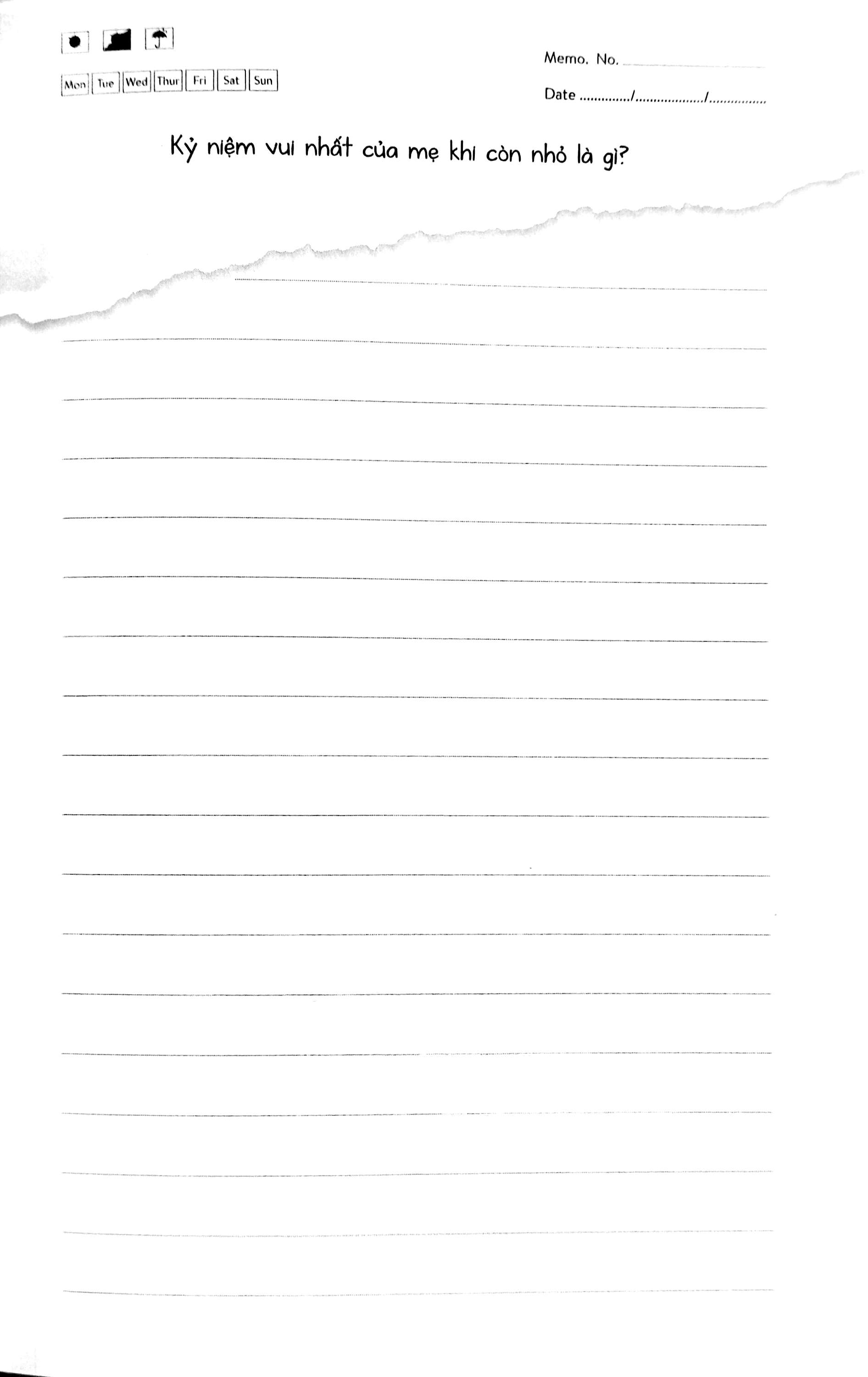 mẹ kể chuyện đời mẹ - hướng dẫn viết nhật ký cho mẹ