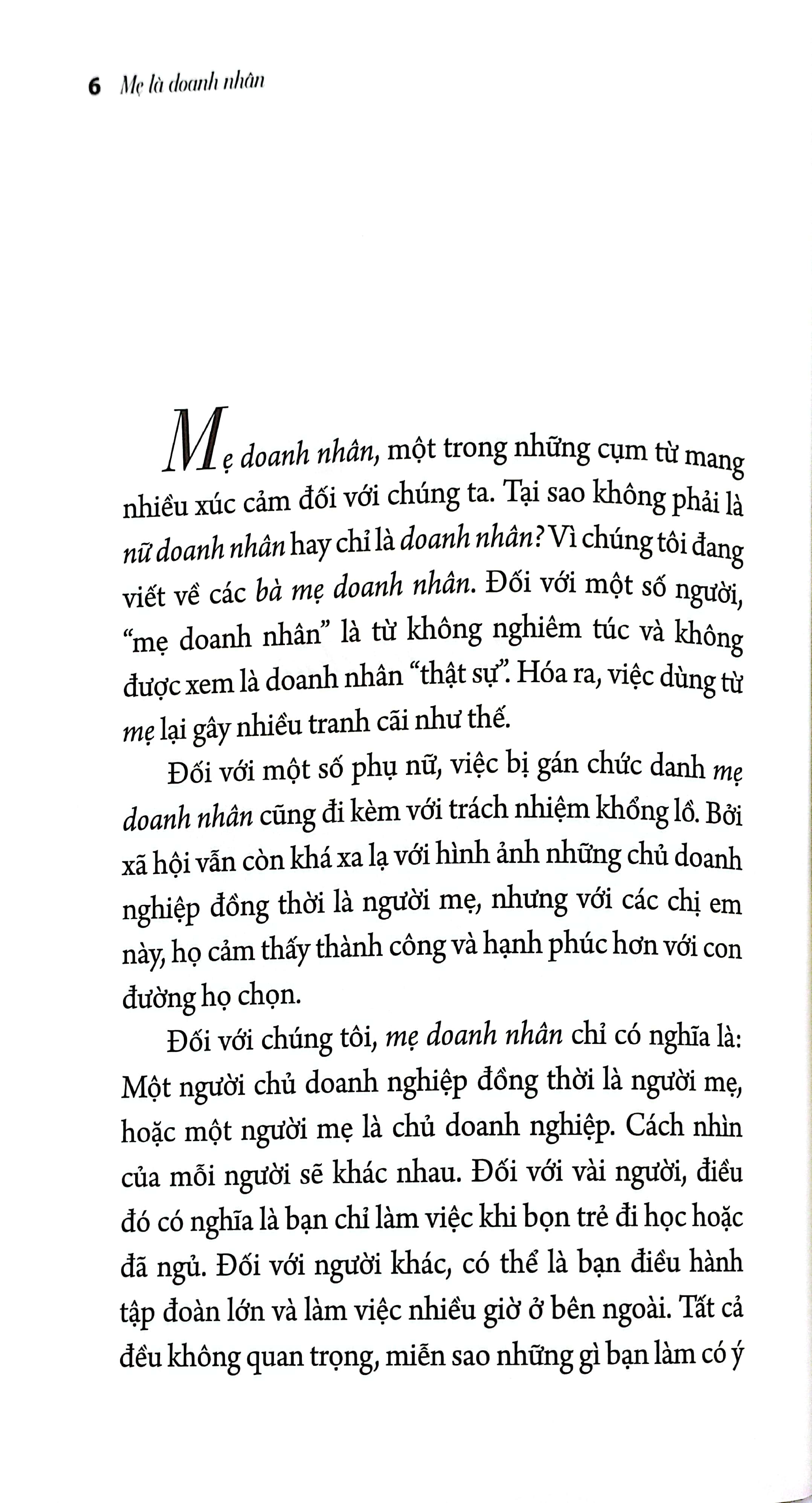 mẹ là doanh nhân