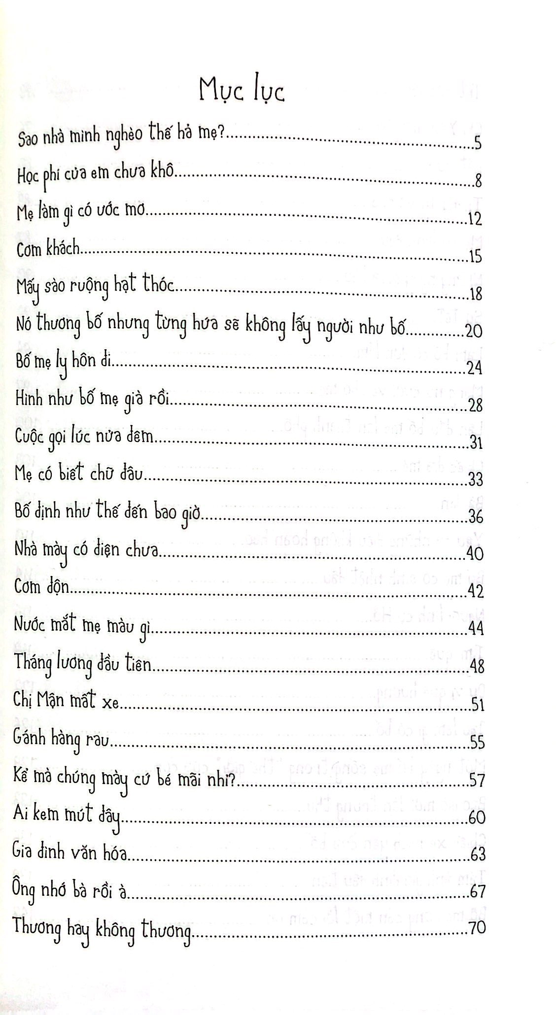 mẹ làm gì có ước mơ