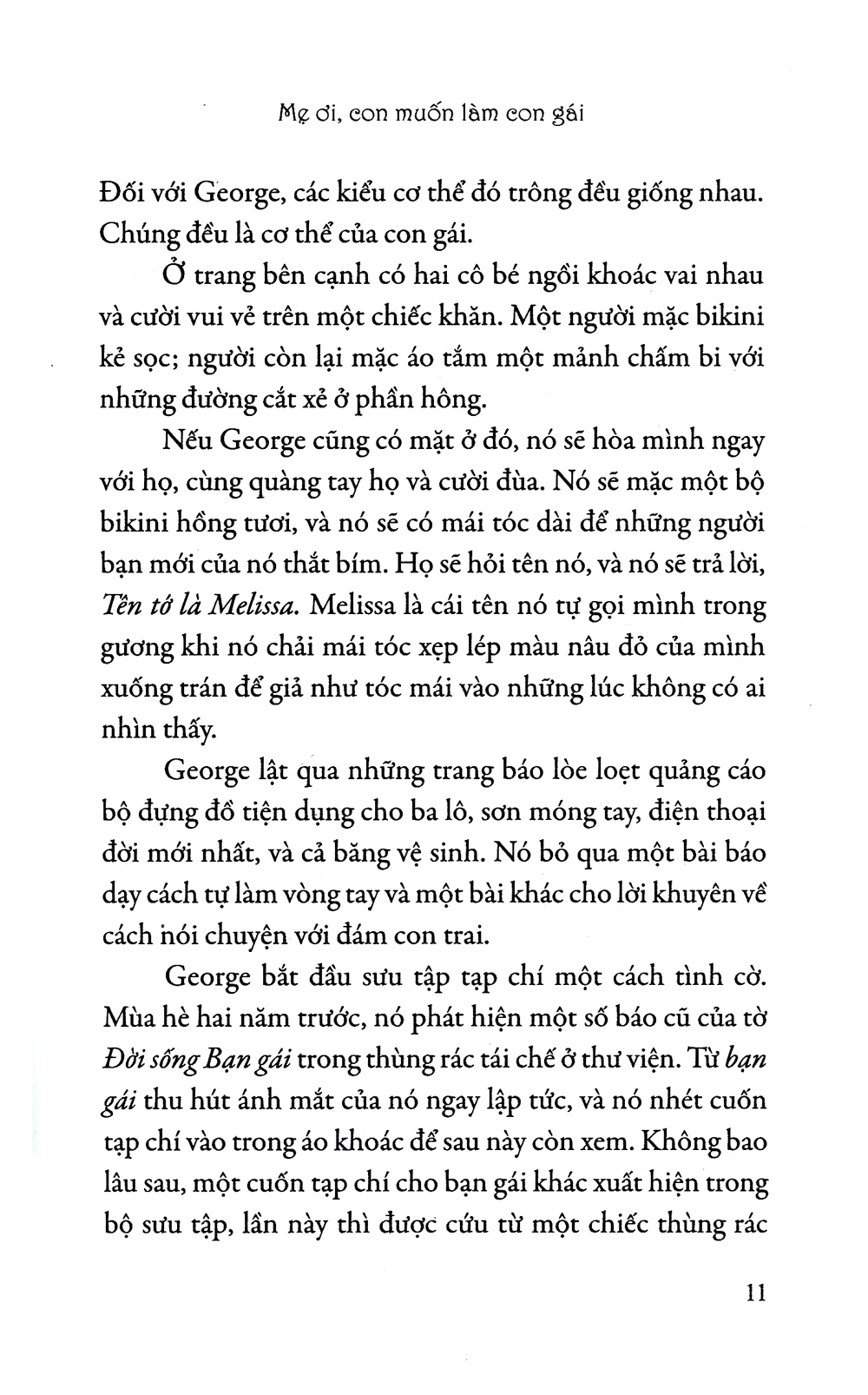 mẹ ơi, con muốn làm con gái