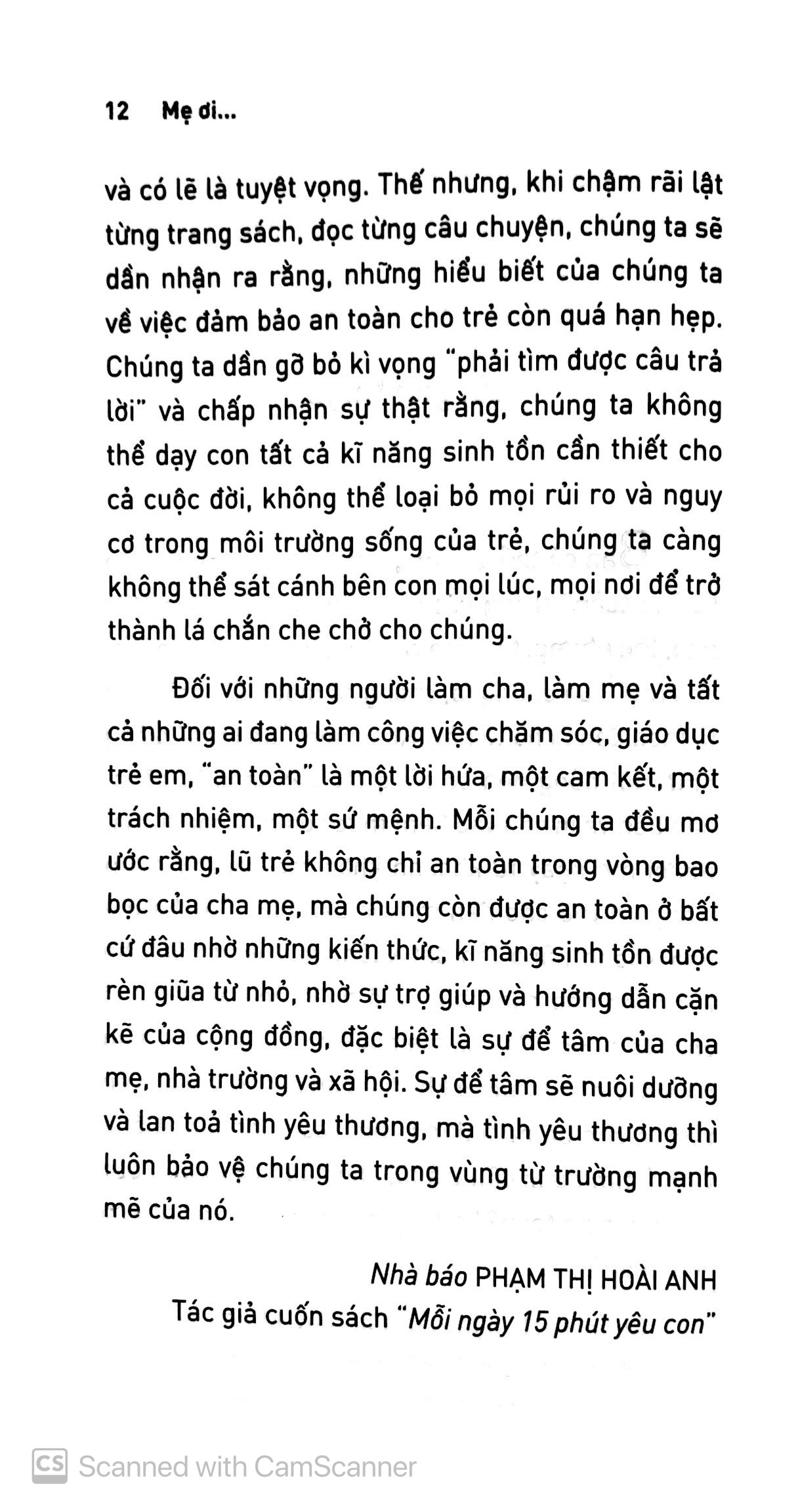 mẹ ơi, ở đâu con mới được an toàn?