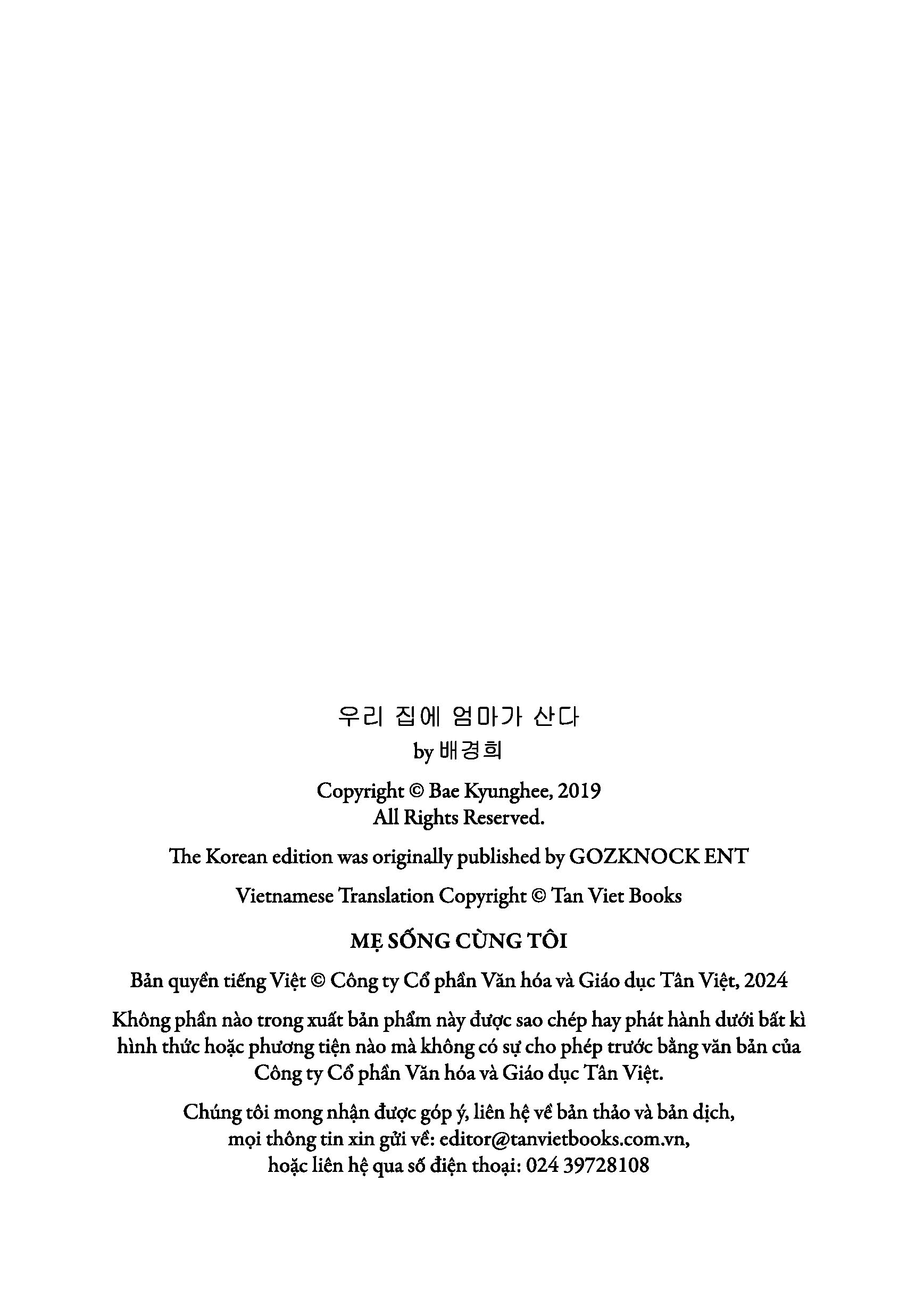 mẹ sống cùng tôi