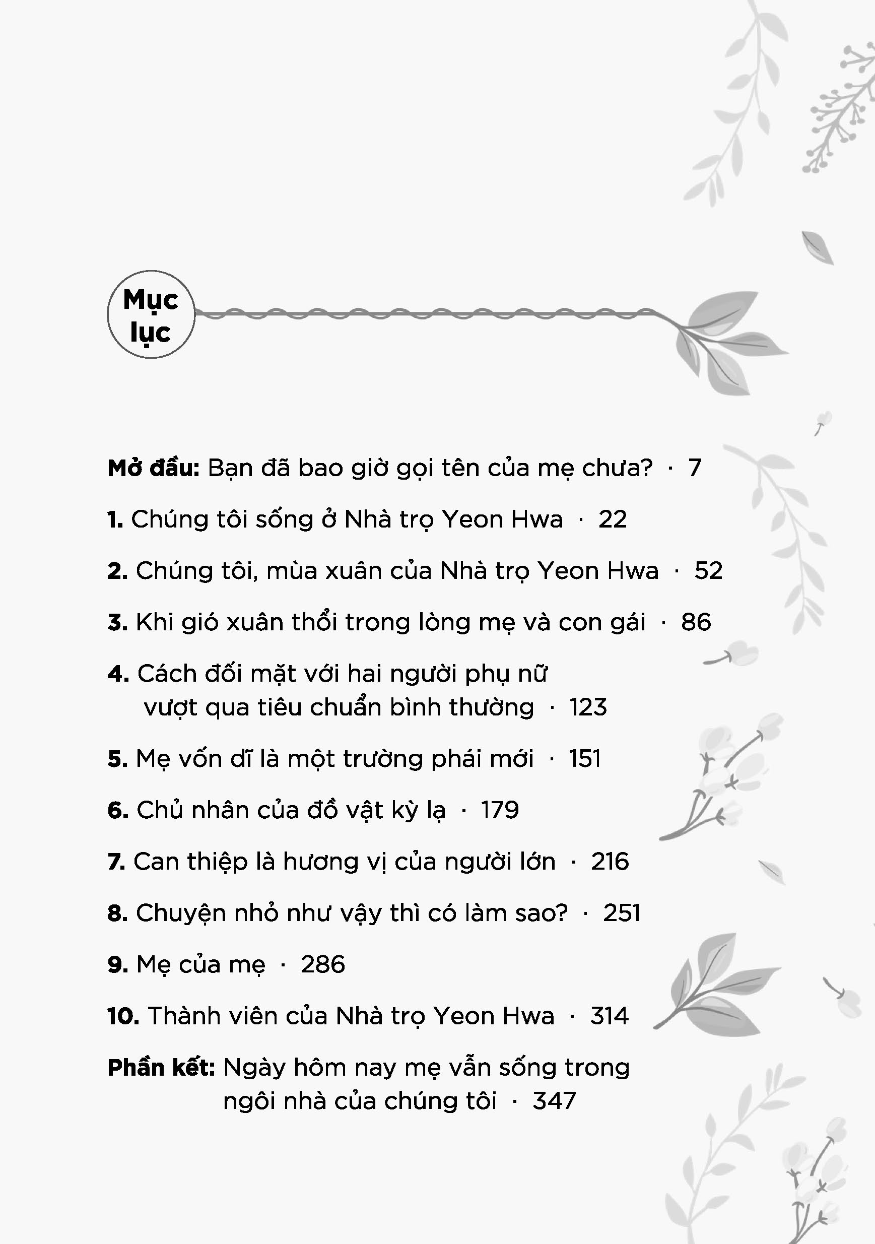 mẹ sống cùng tôi