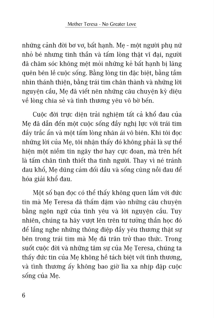 mẹ teresa - trên cả tình yêu (tái bản)