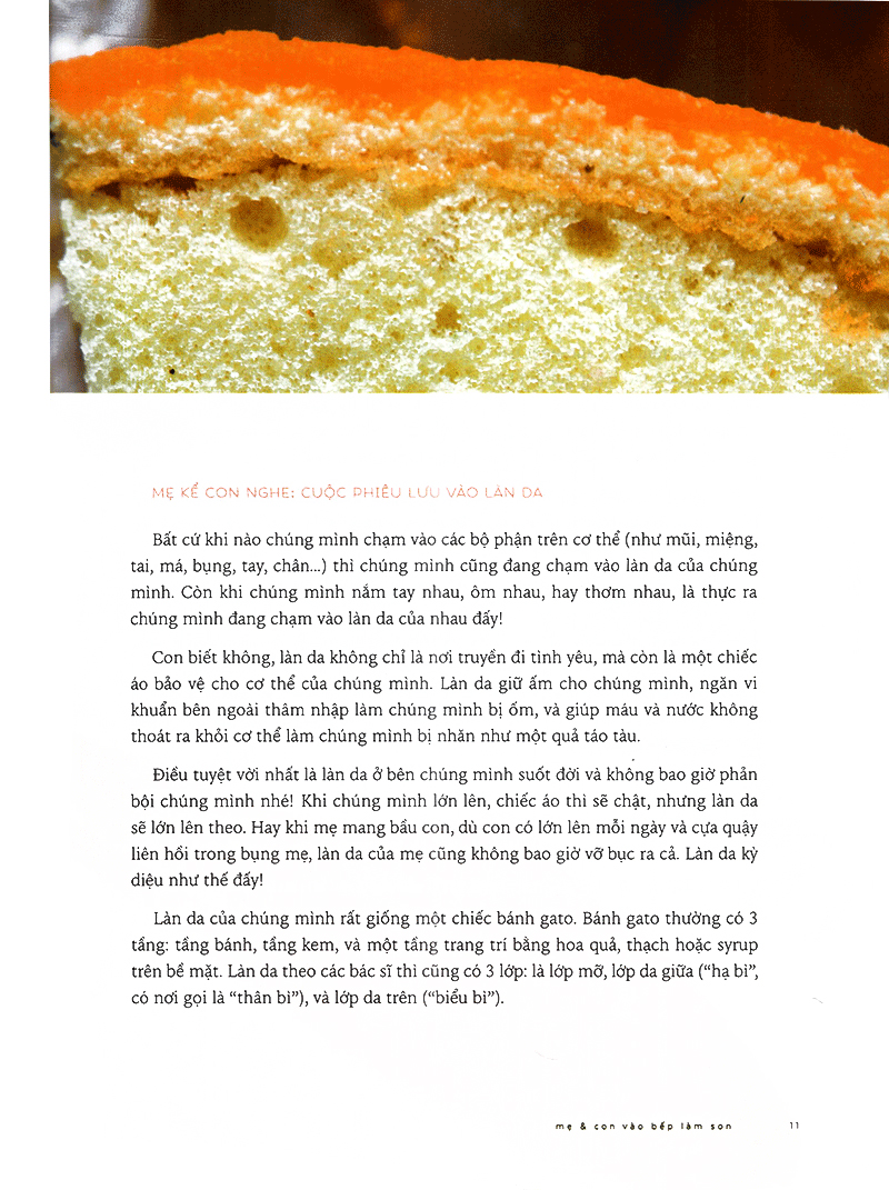 mẹ và con vào bếp làm son