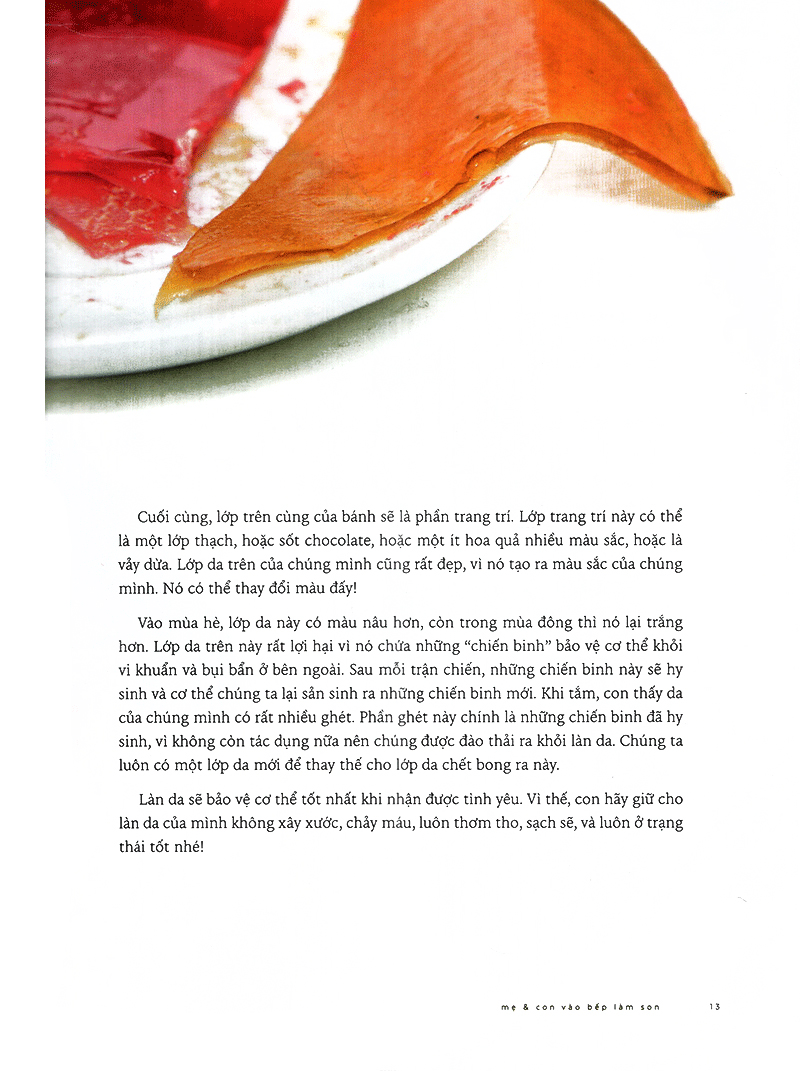 mẹ và con vào bếp làm son