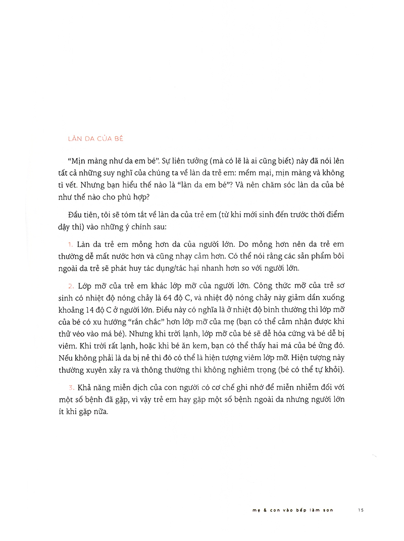 mẹ và con vào bếp làm son