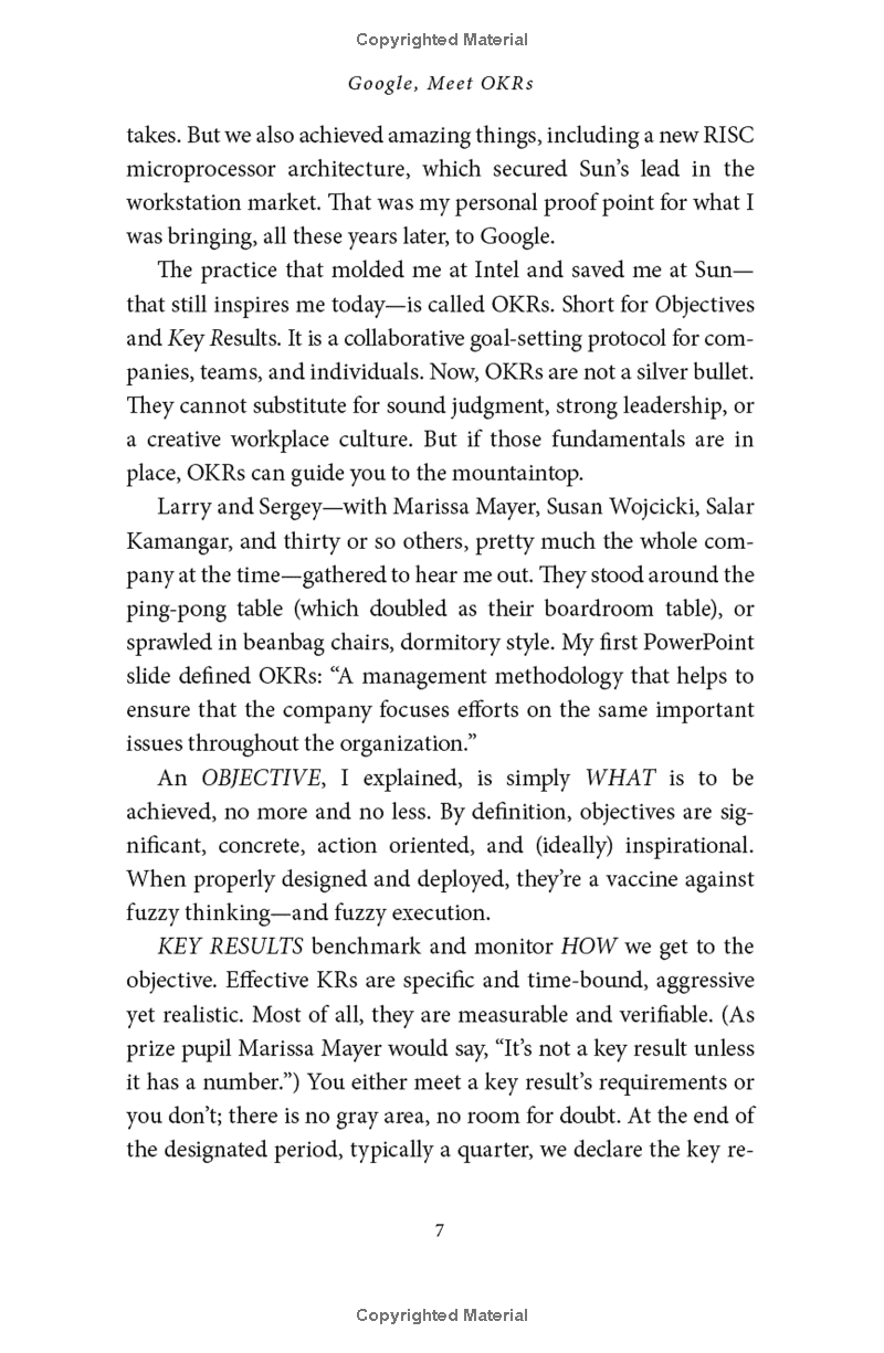 measure what matters: how google, bono, and the gates foundation rock the world with okrs