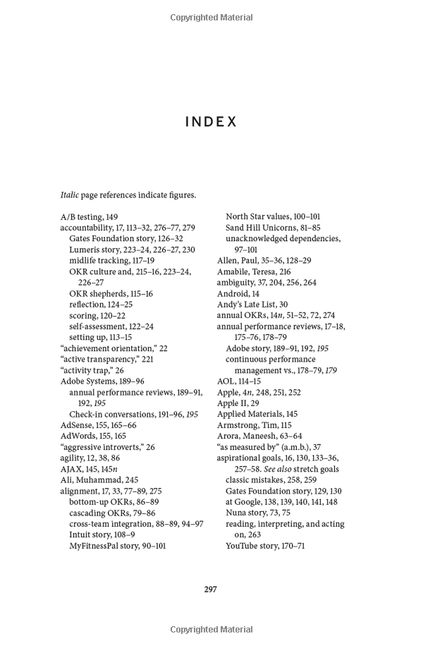 measure what matters: how google, bono, and the gates foundation rock the world with okrs