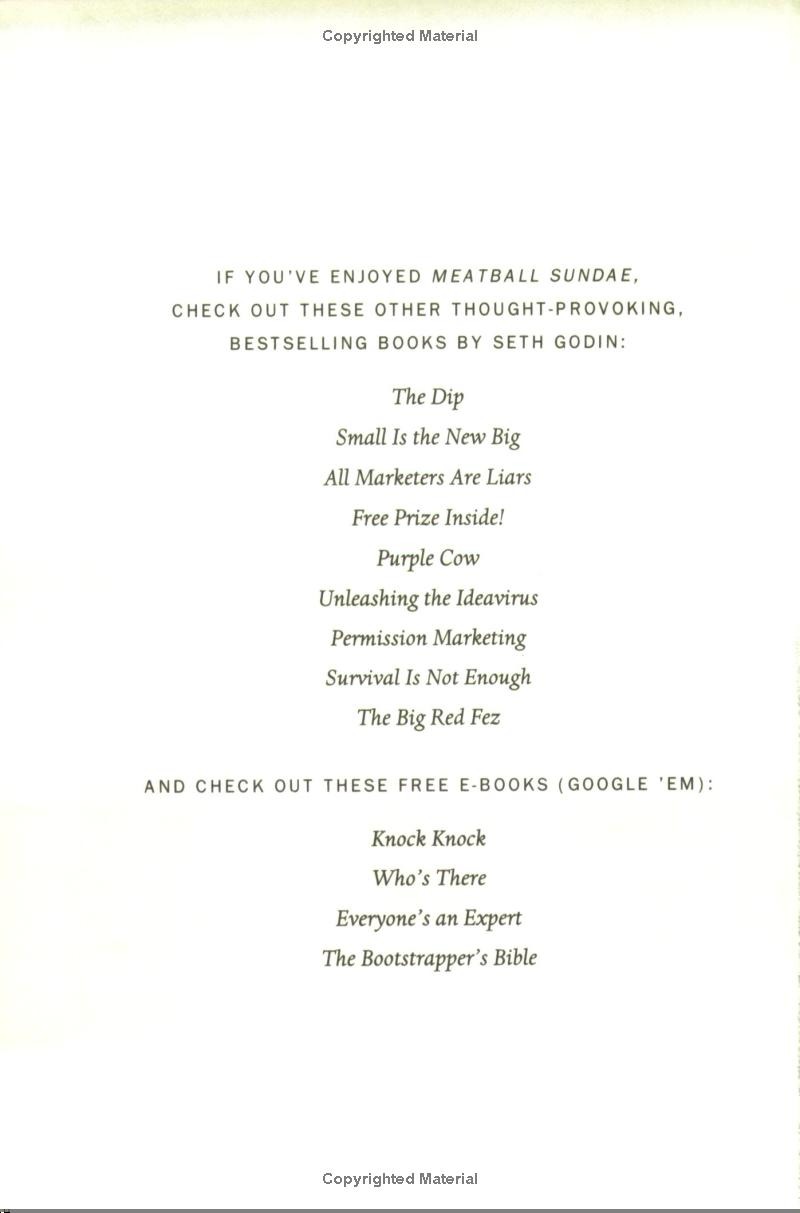 meatball sundae - how new marketing is transforming the business world (and how to thrive in it)