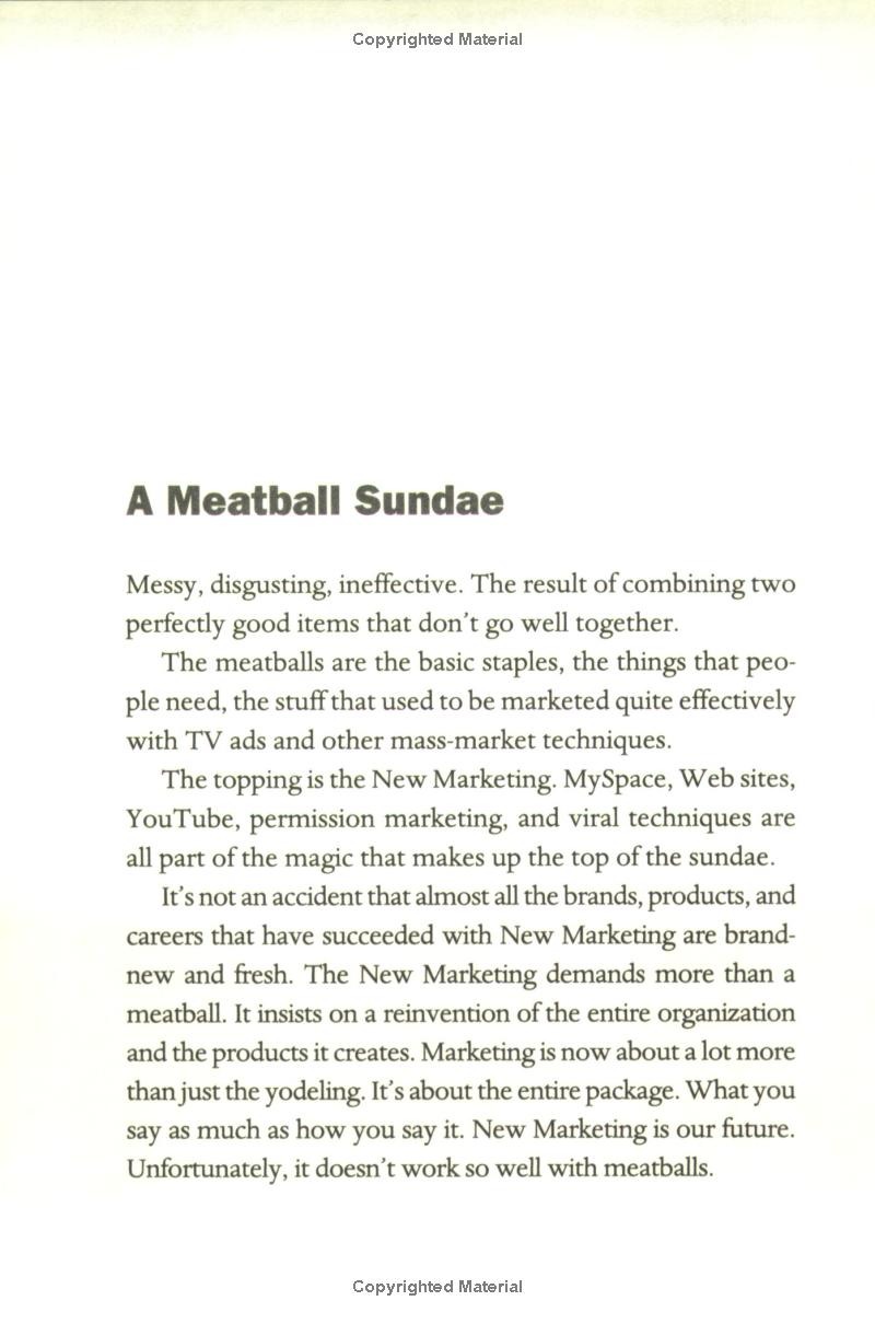 meatball sundae - how new marketing is transforming the business world (and how to thrive in it)
