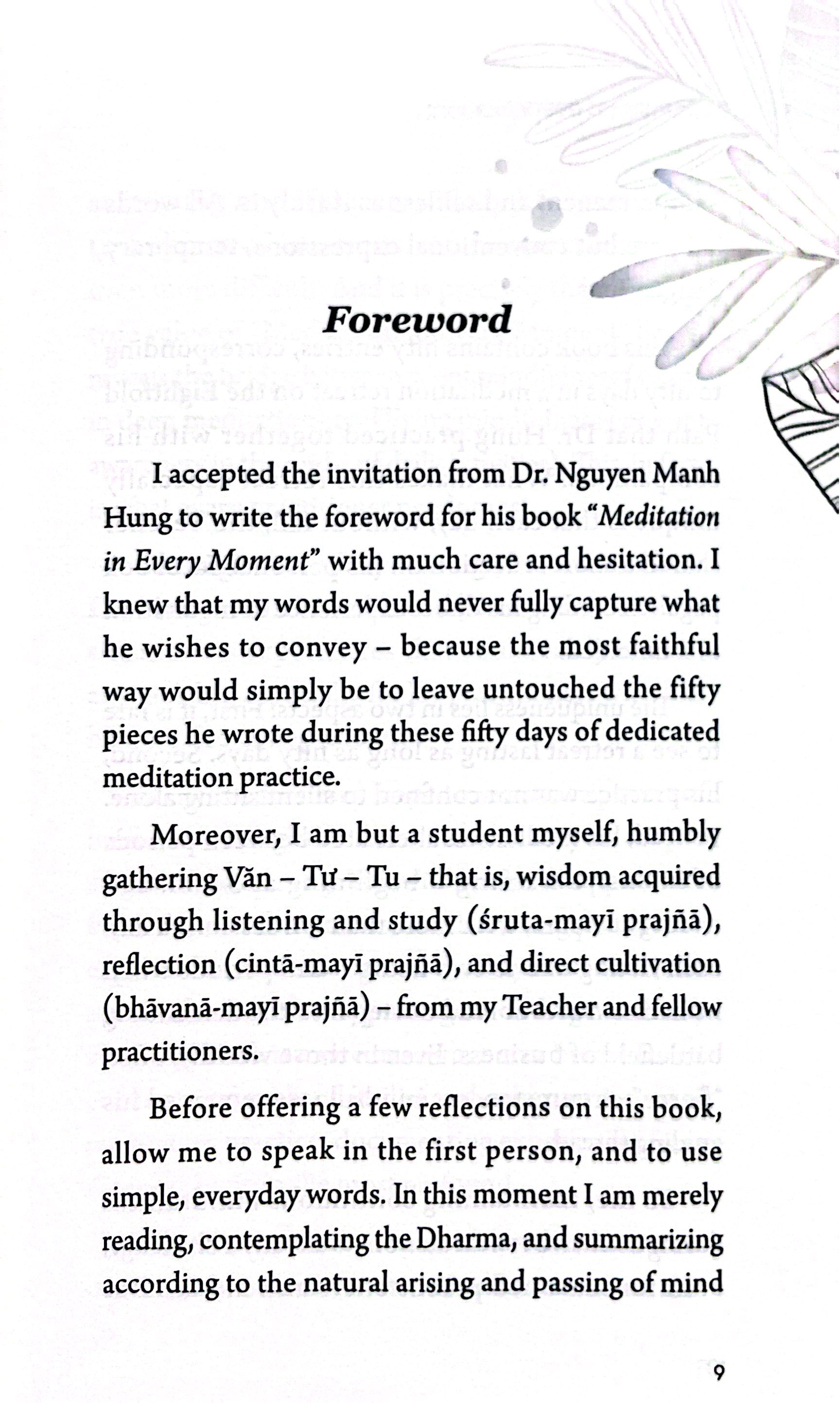 Meditation In Every Moment - Thien Trong Tung Phut Giay