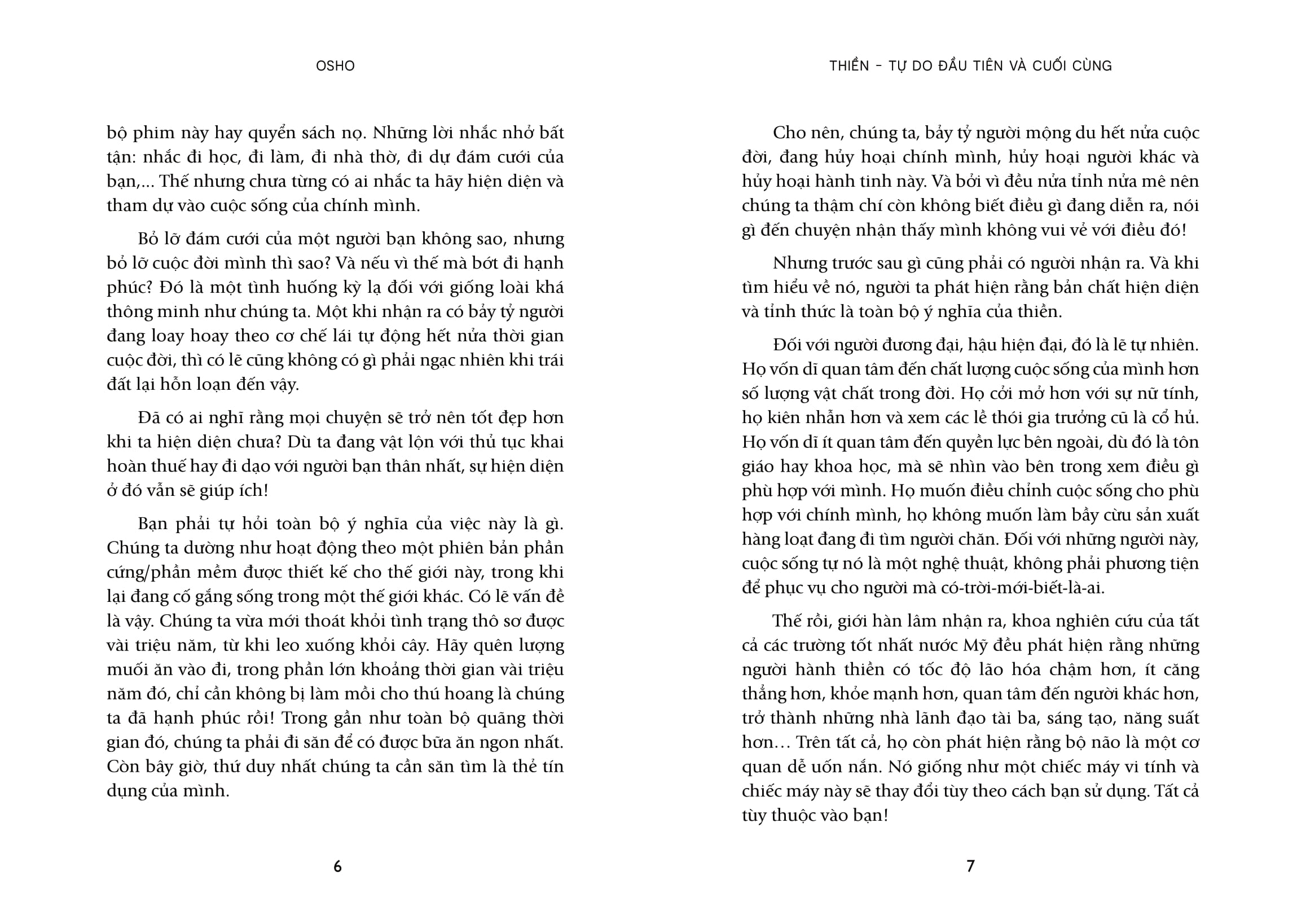 Meditation - The First And Last Freedom - Thien - Tu Do Dau Tien Va Cuoi Cung