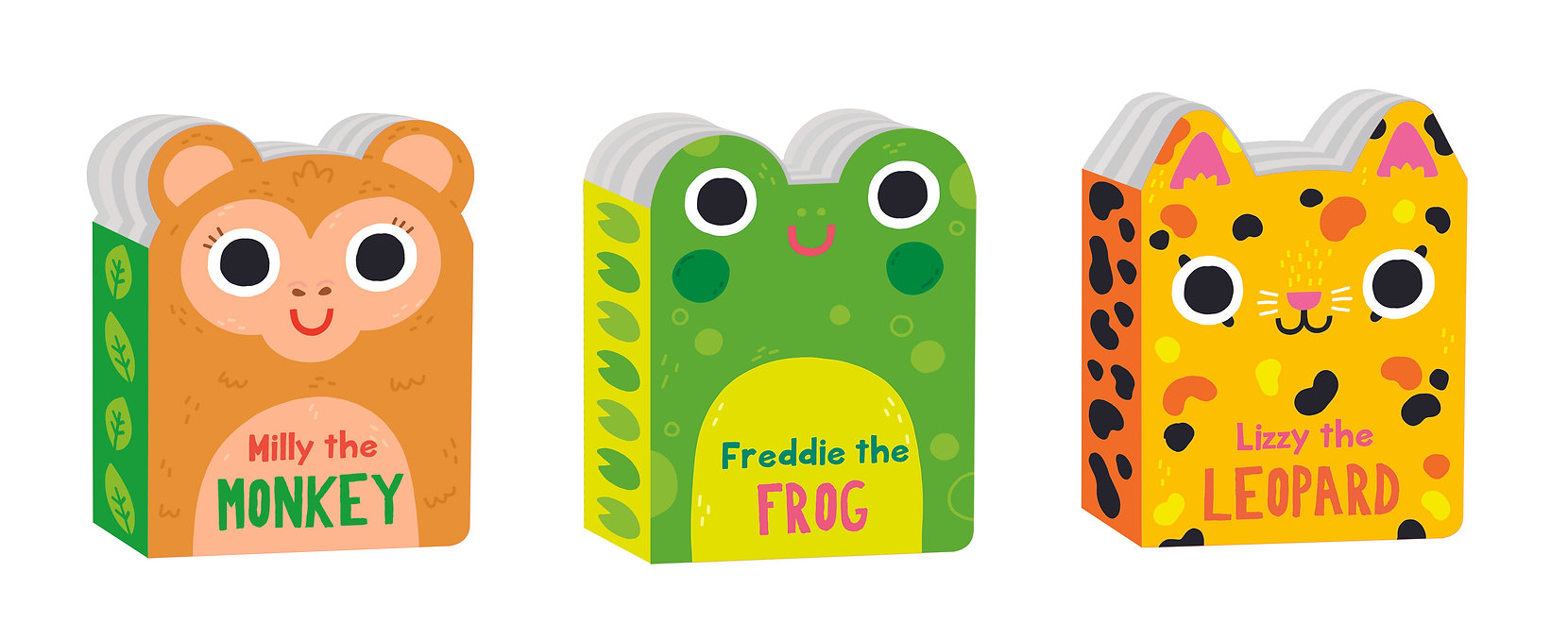 meet the jungle animals - mini board book set (3 books inside)