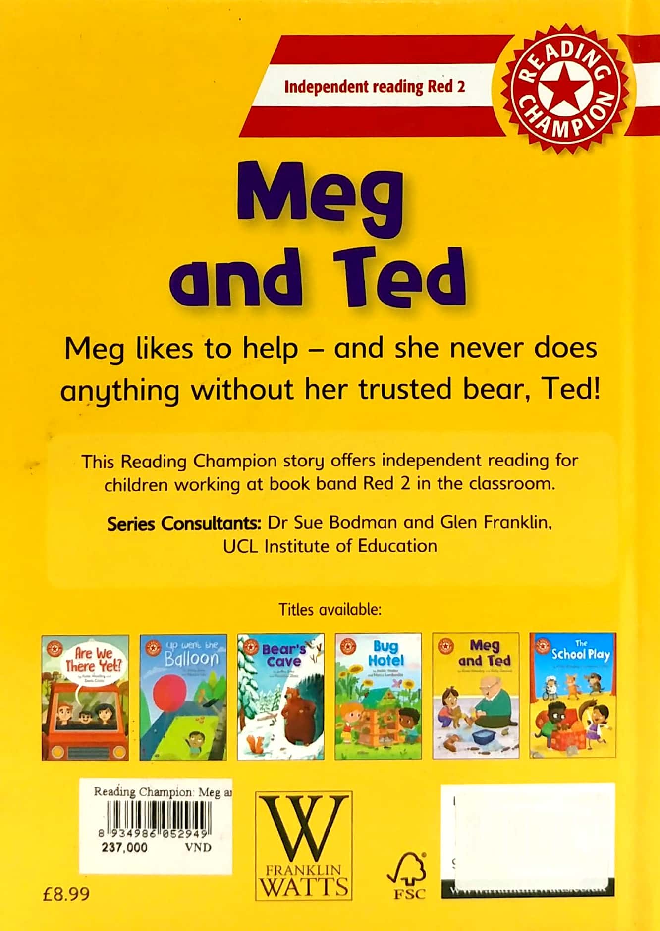 meg and ted: independent reading red 2 (reading champion)