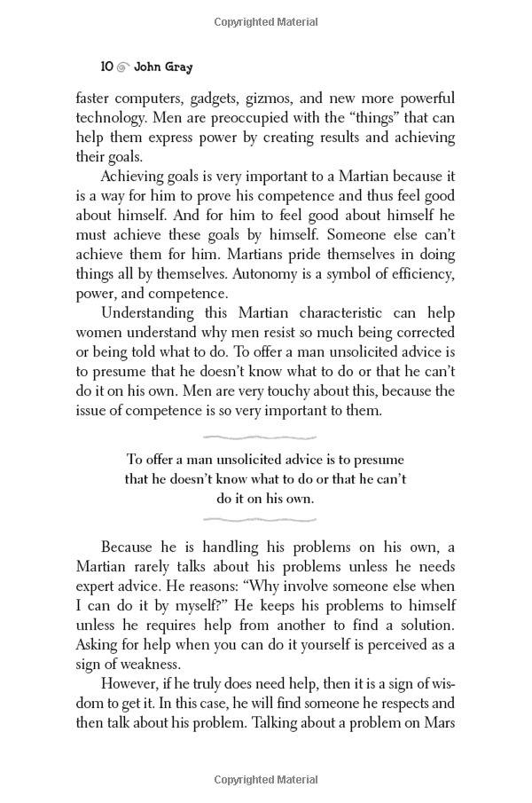 men are from mars, women are from venus